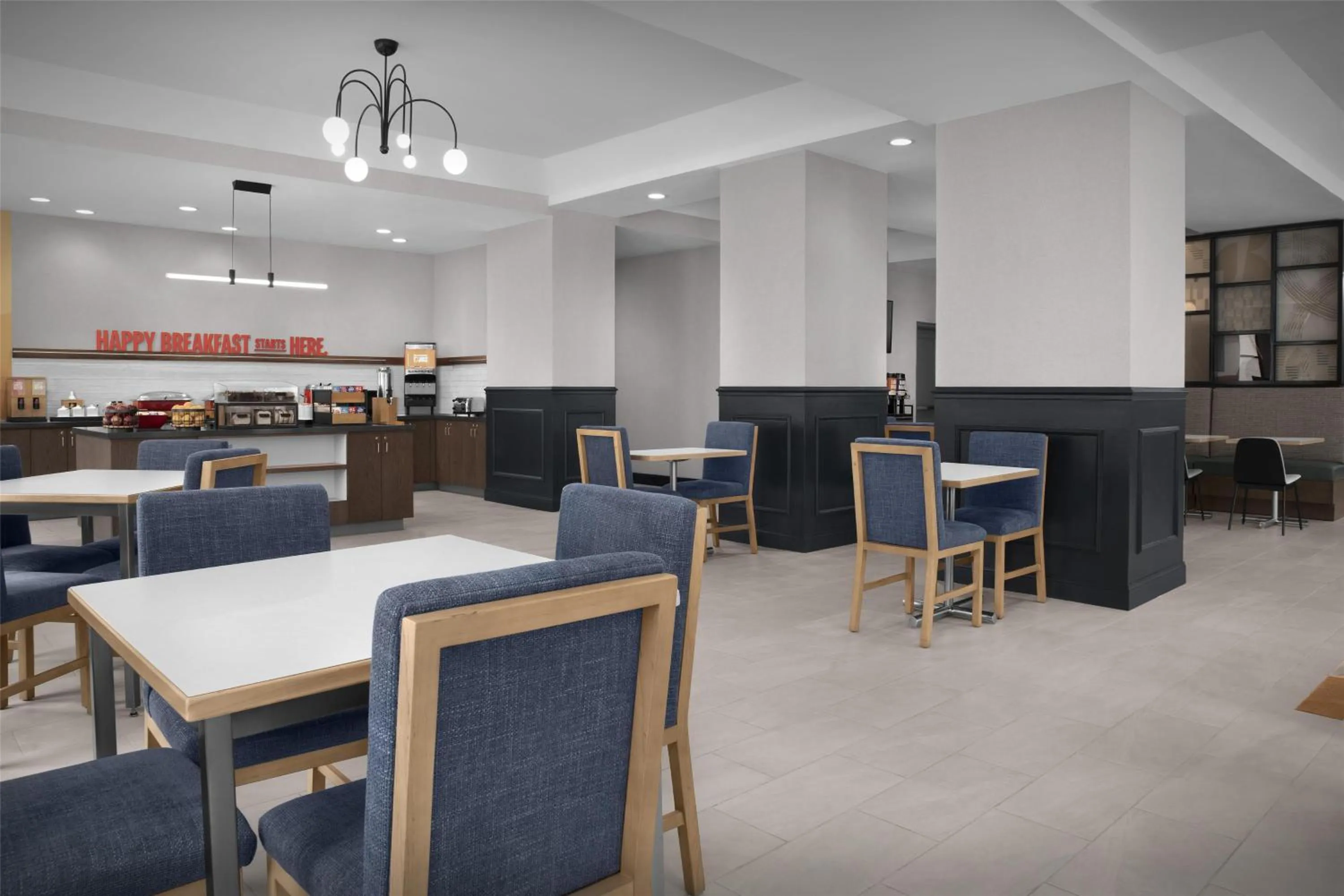 Breakfast in Hampton Inn Indianapolis Downtown Across from Circle Centre