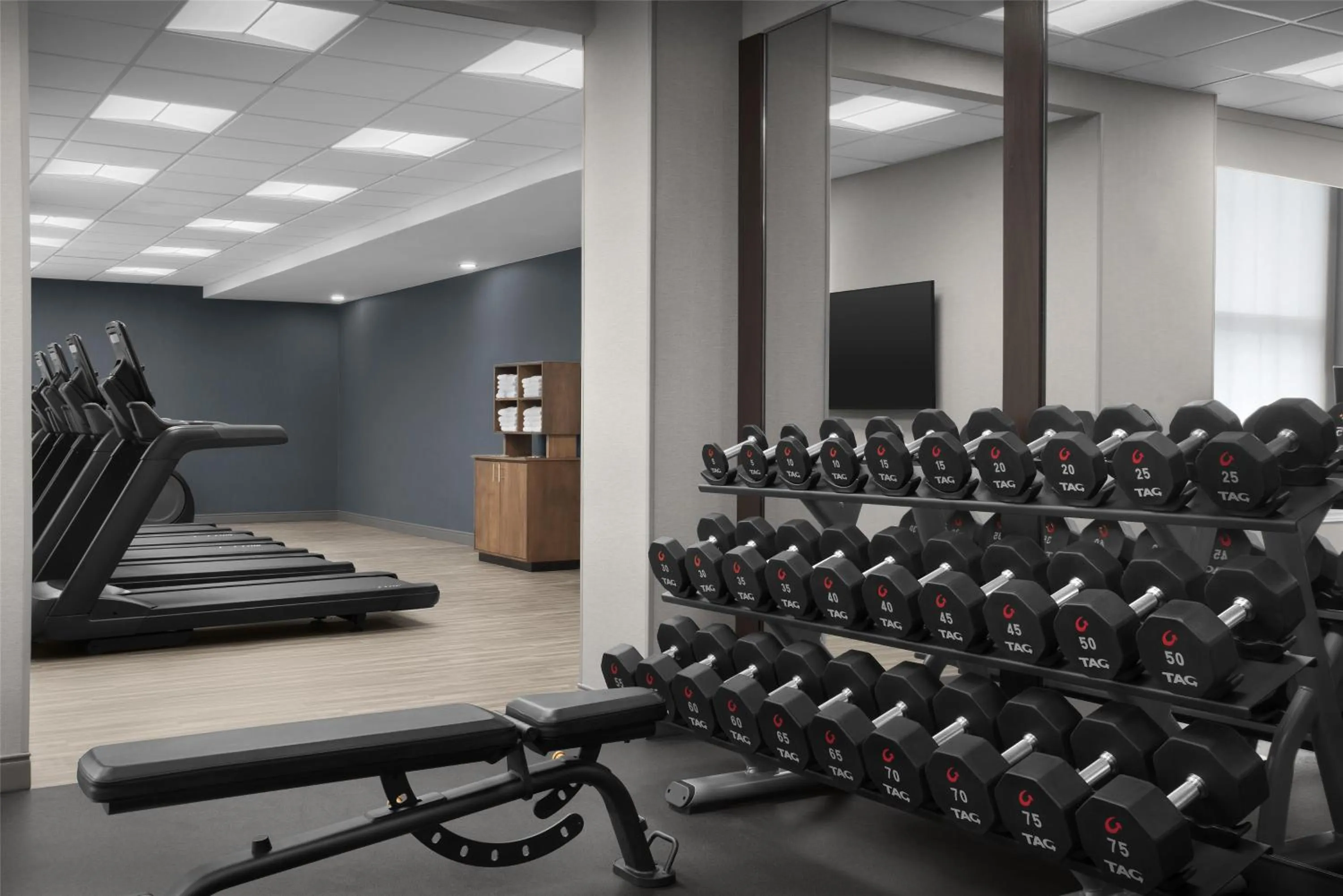 Fitness centre/facilities in Hampton Inn Indianapolis Downtown Across from Circle Centre
