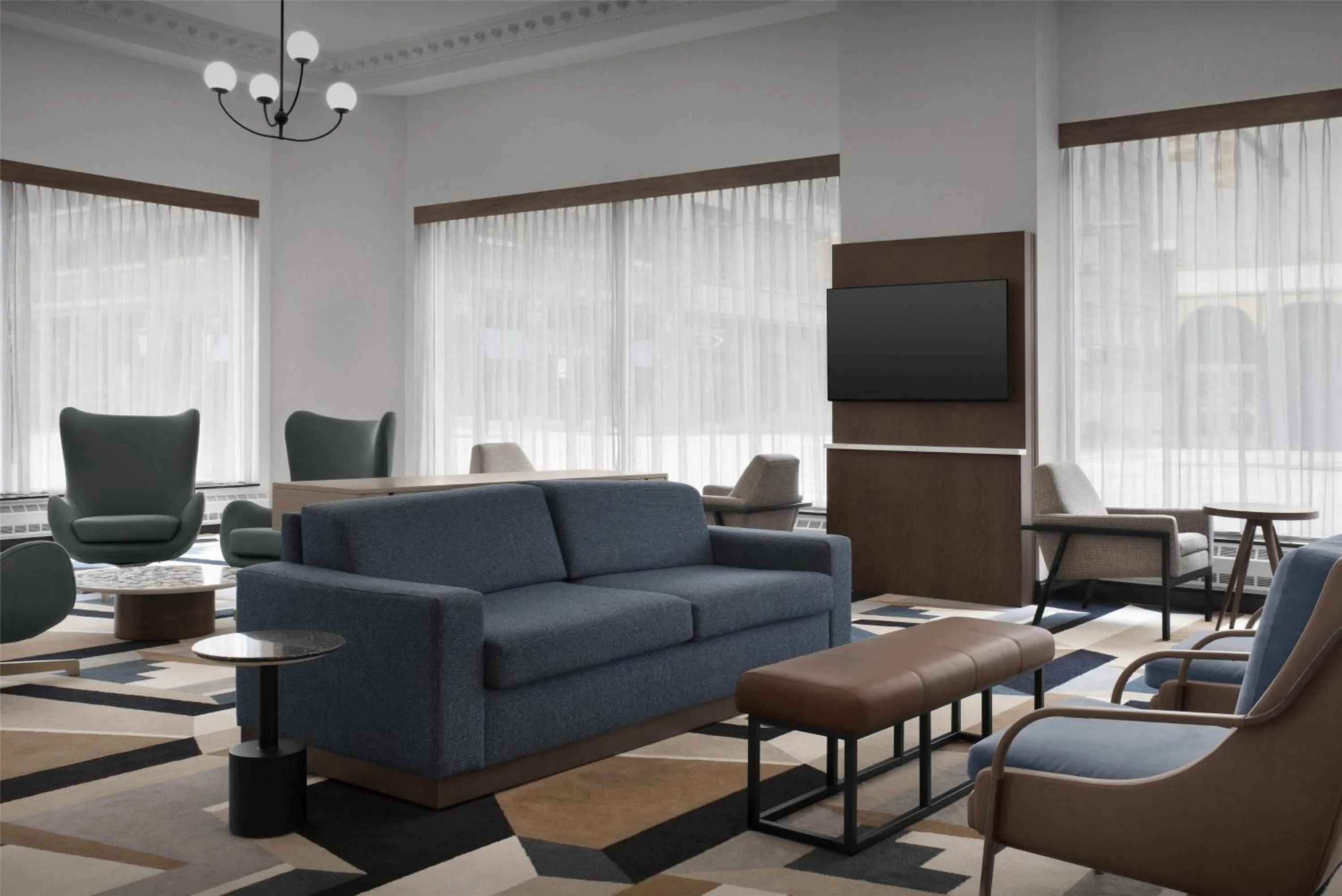 Lobby or reception in Hampton Inn Indianapolis Downtown Across from Circle Centre