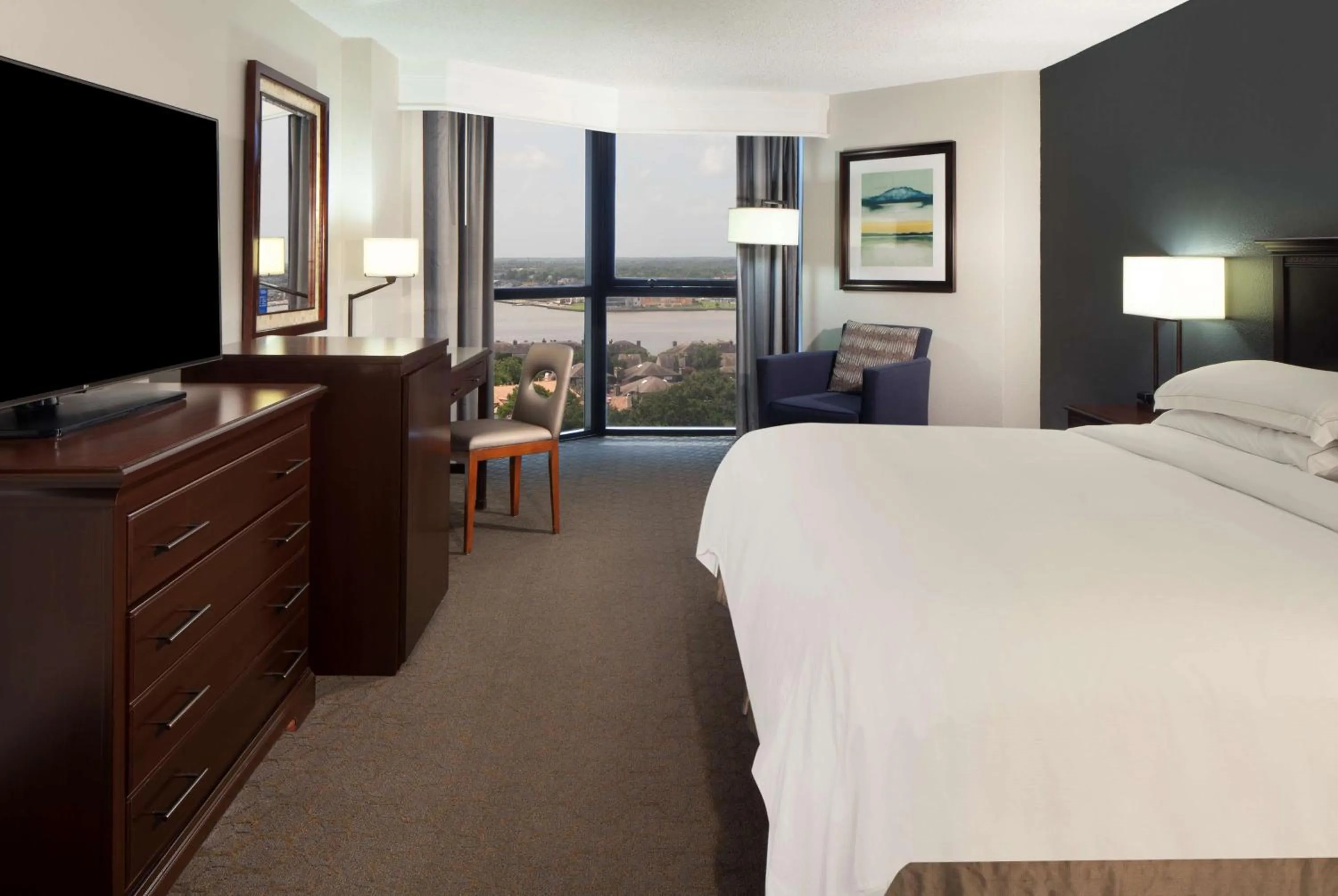 Bed in Hilton Houston NASA Clear Lake