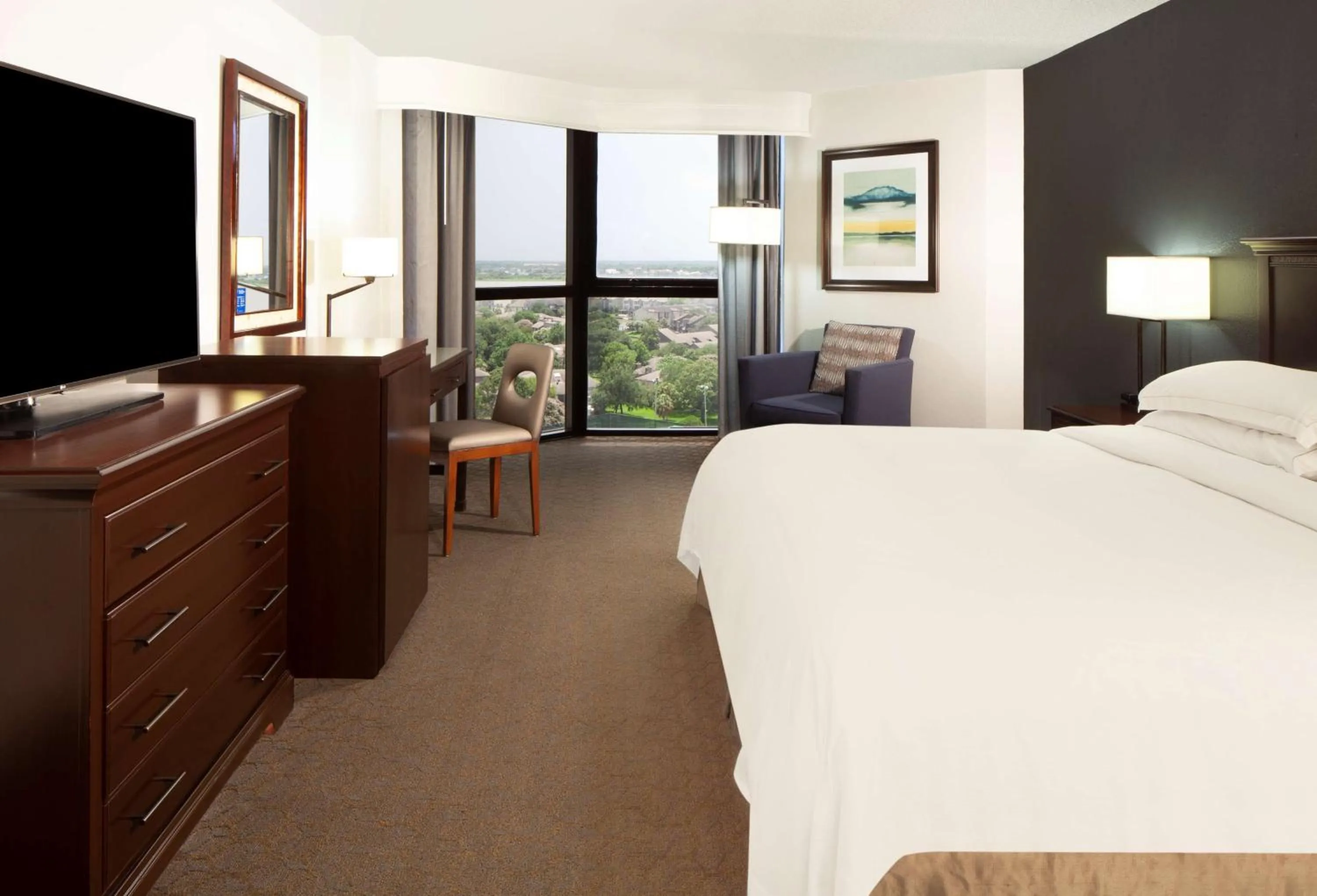 Bed in Hilton Houston NASA Clear Lake