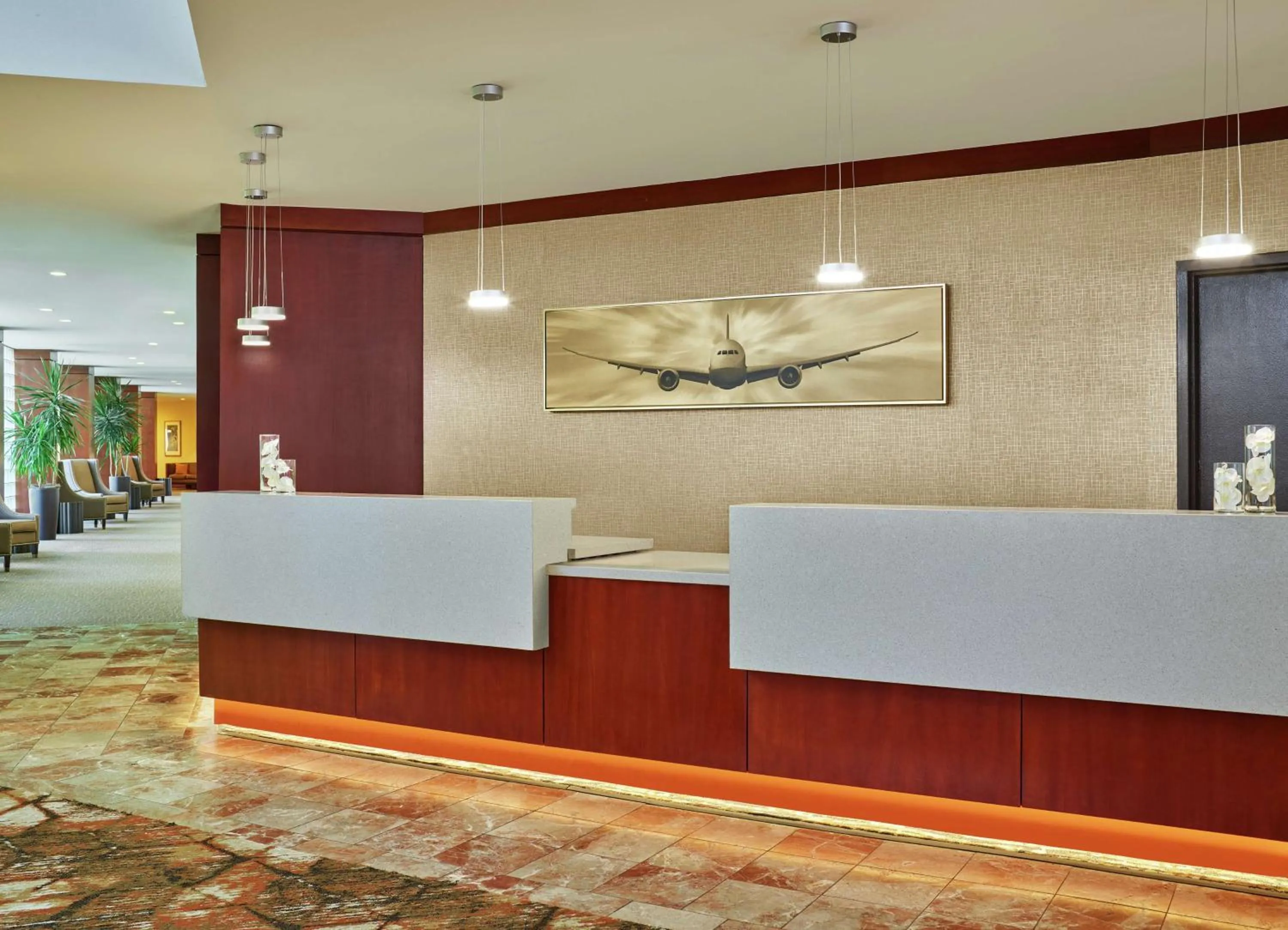 Lobby or reception in DoubleTree by Hilton Houston Intercontinental Airport