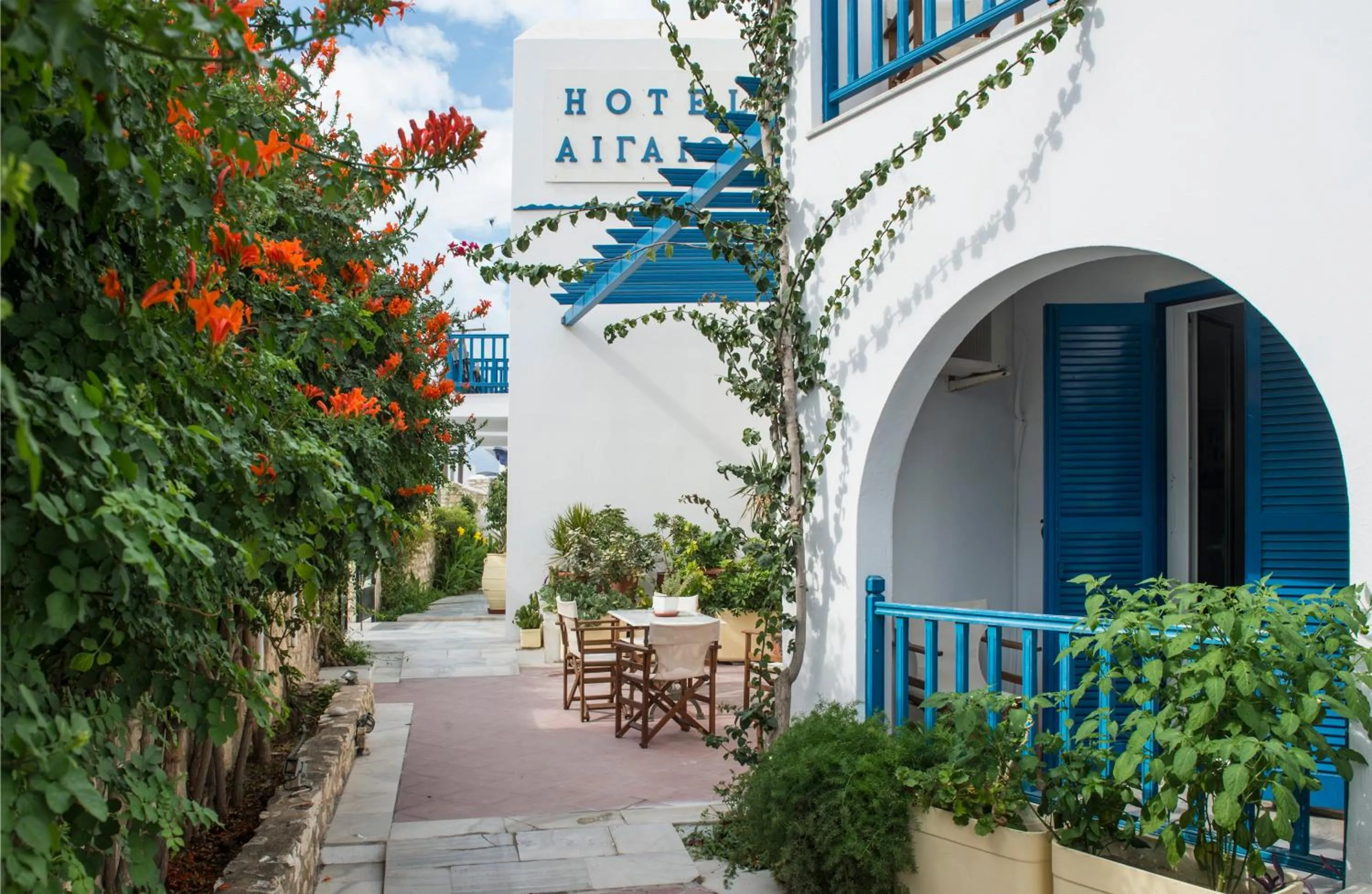 Balcony/Terrace in Hotel Aegeon