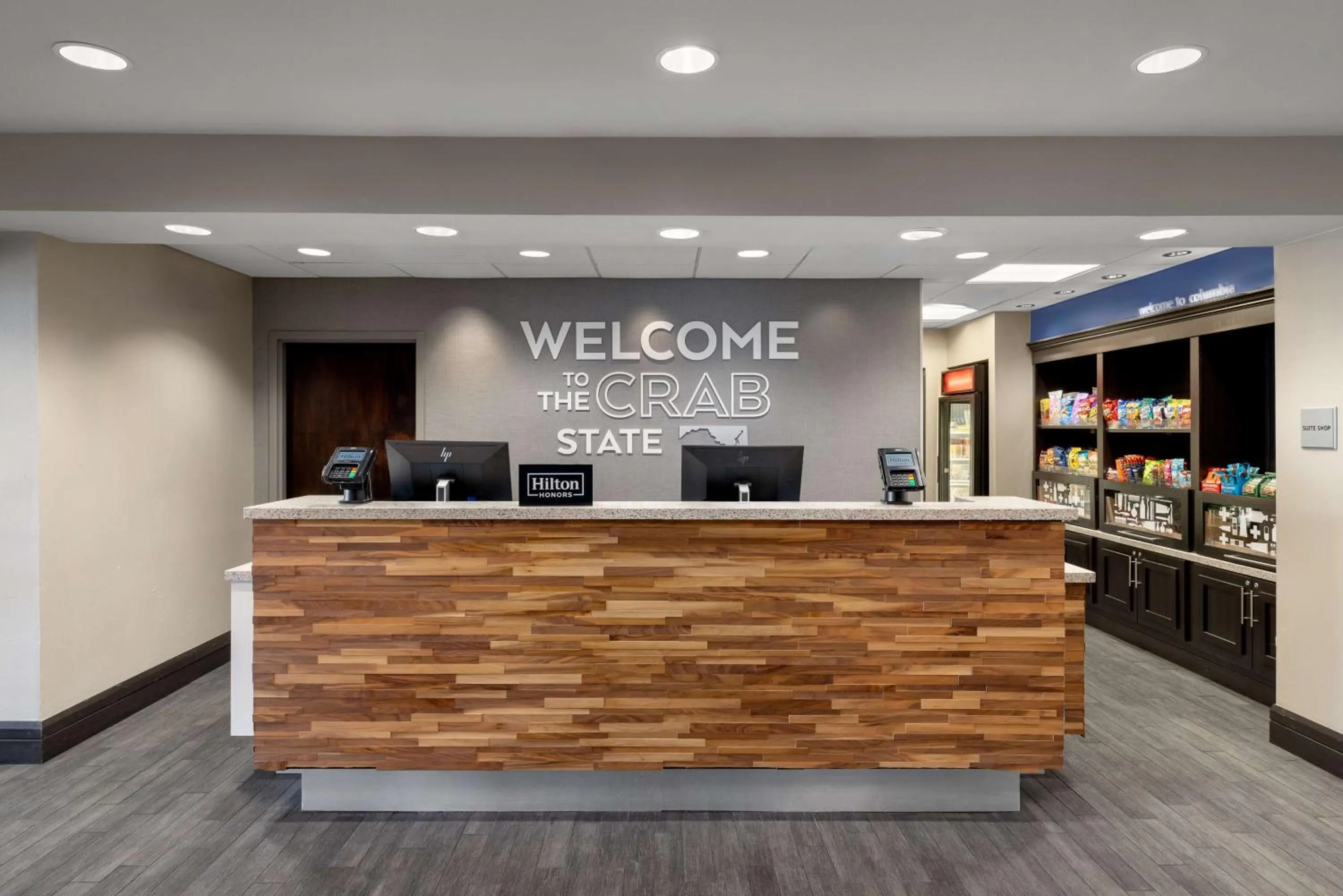 Lobby or reception in Hampton Inn & Suites Columbia South Fort Meade Area