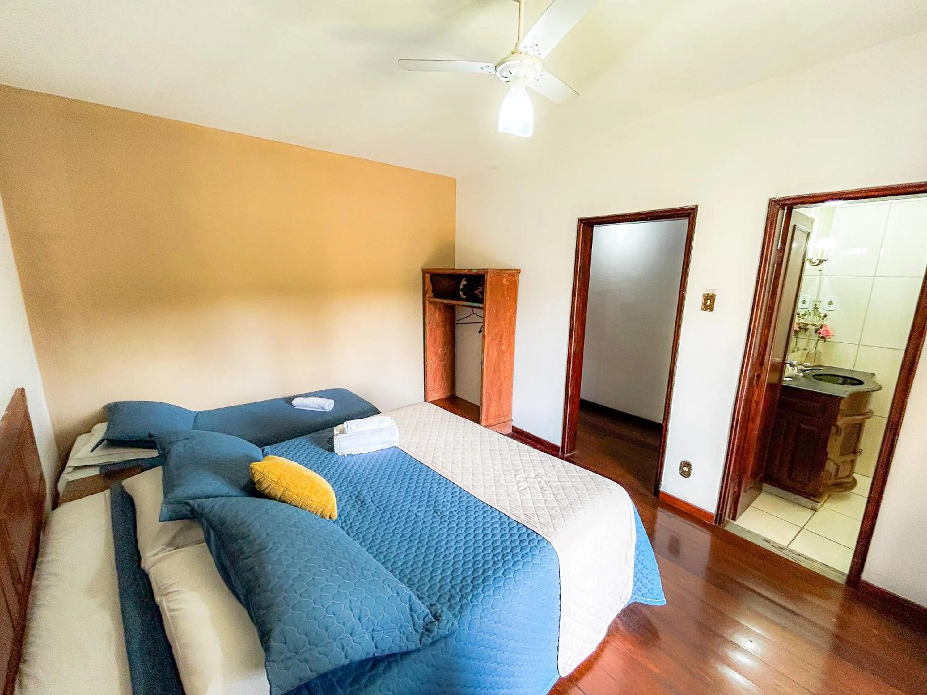 Bed in Pousada dos Sinos