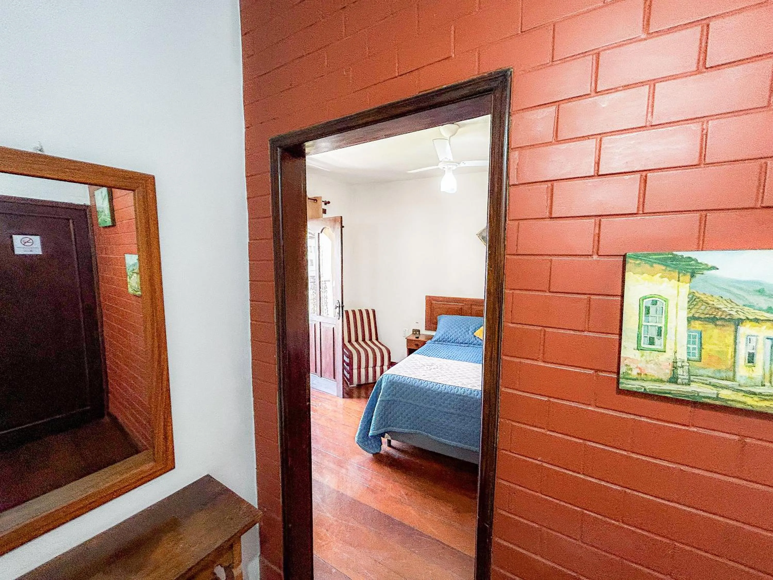 Bed in Pousada dos Sinos