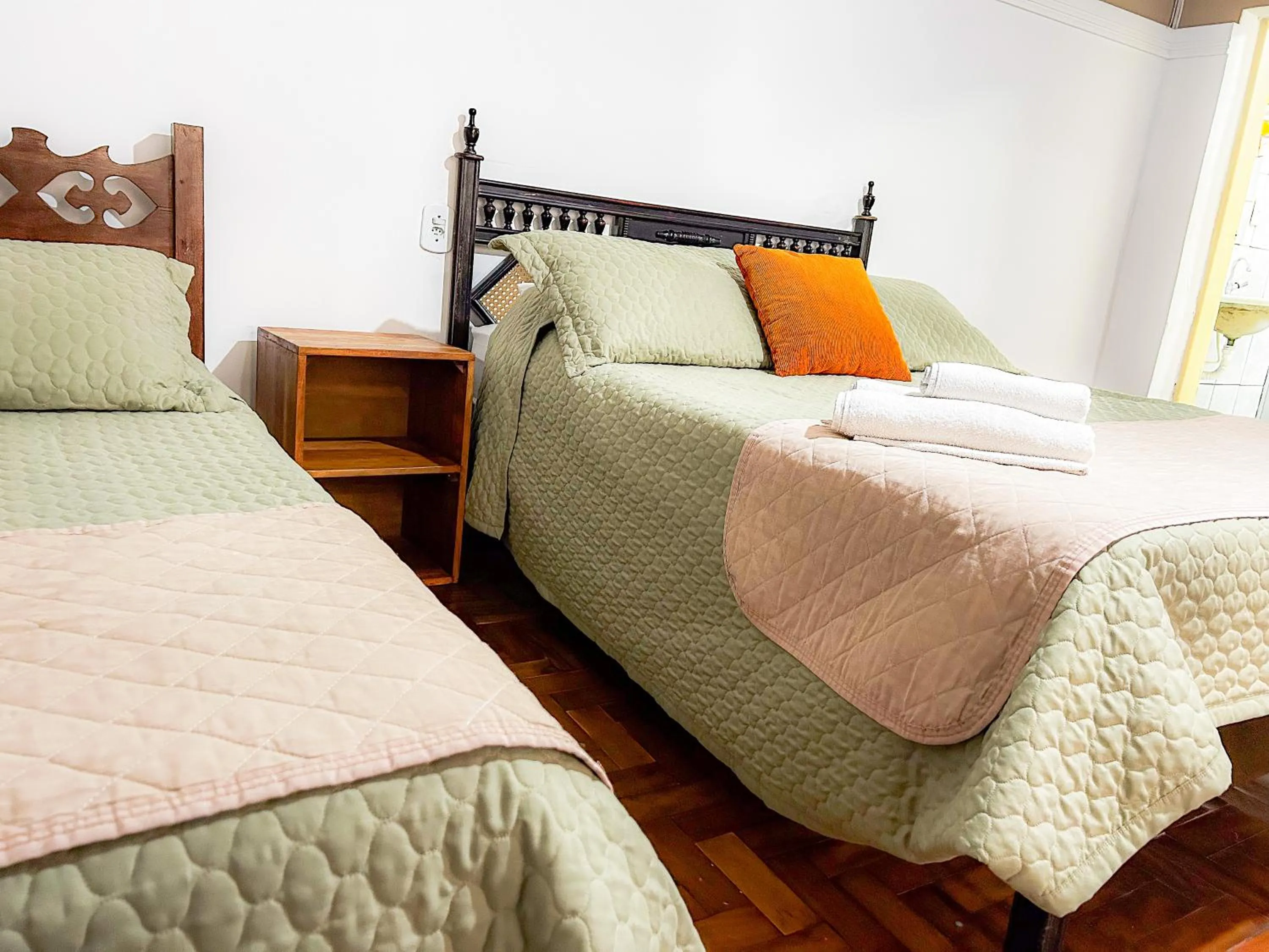 Bed in Pousada dos Sinos