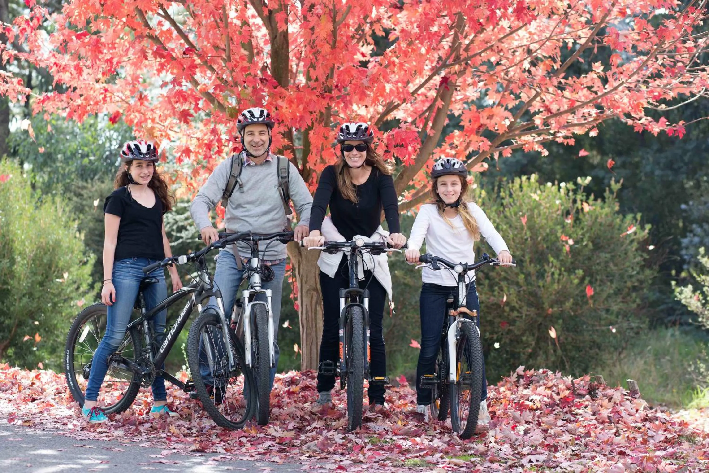 Cycling in Beechworth Lake Sambell Caravan Park