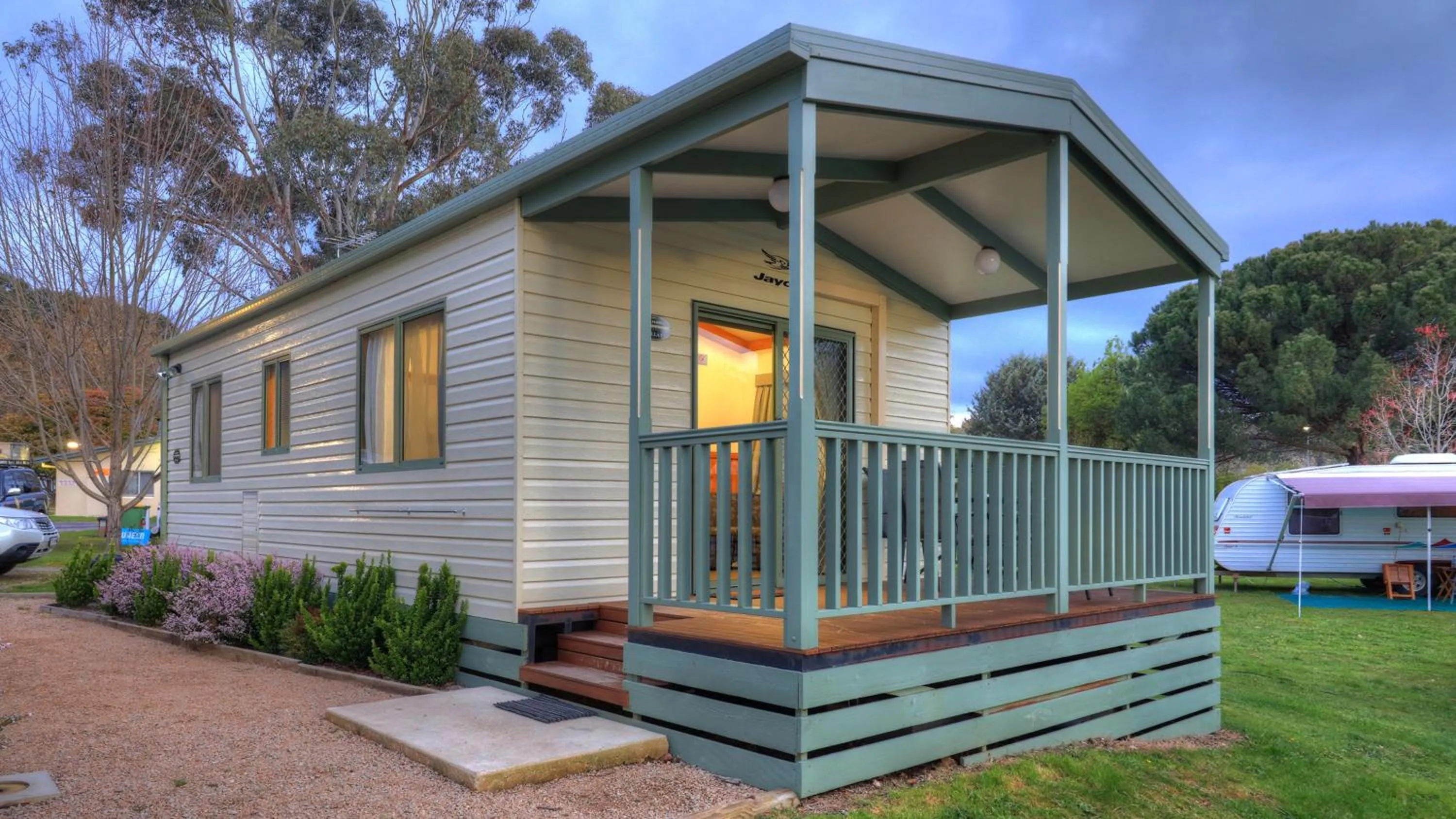 Balcony/Terrace in Beechworth Lake Sambell Caravan Park