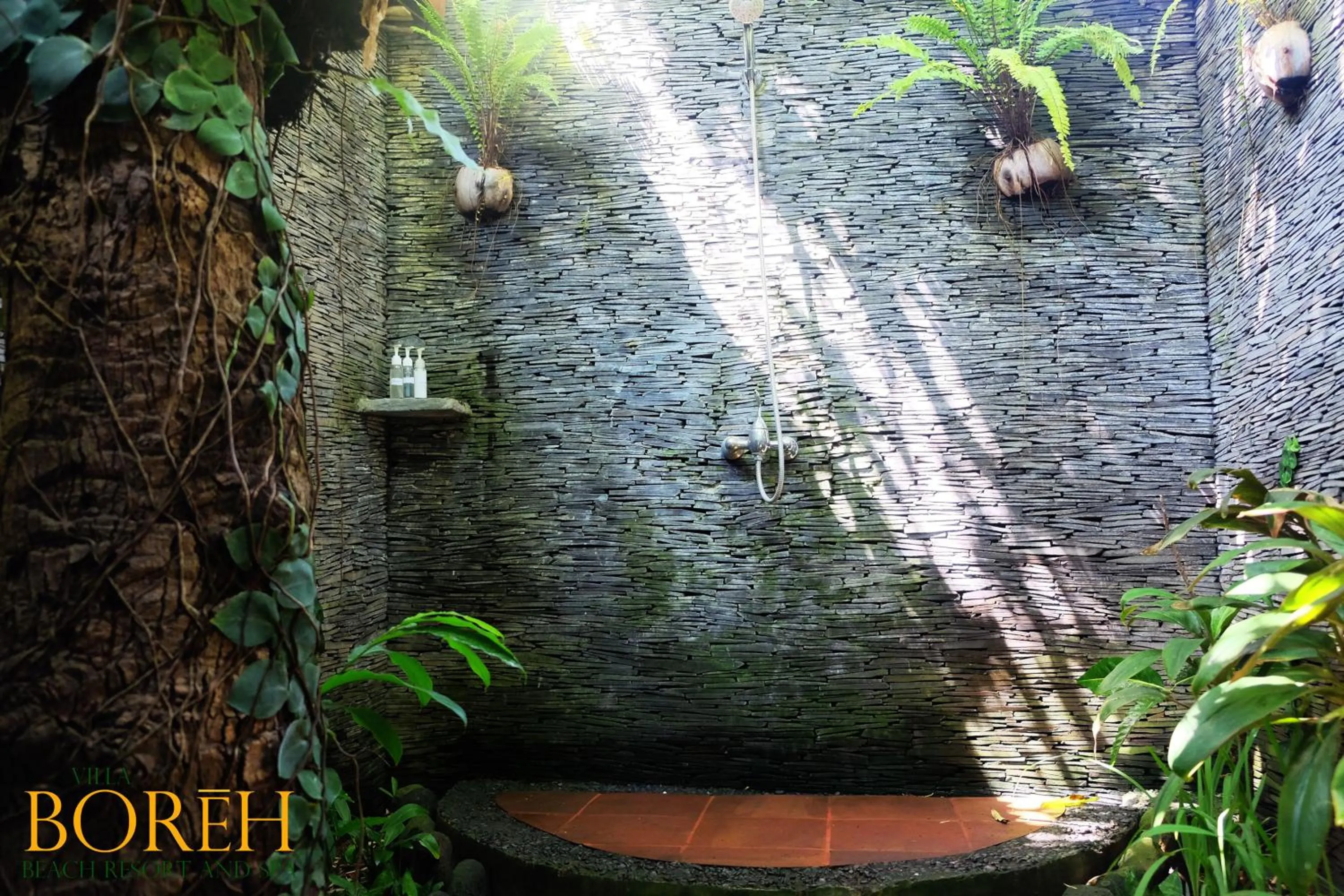 Shower in Villa Boreh Beach Resort and Spa