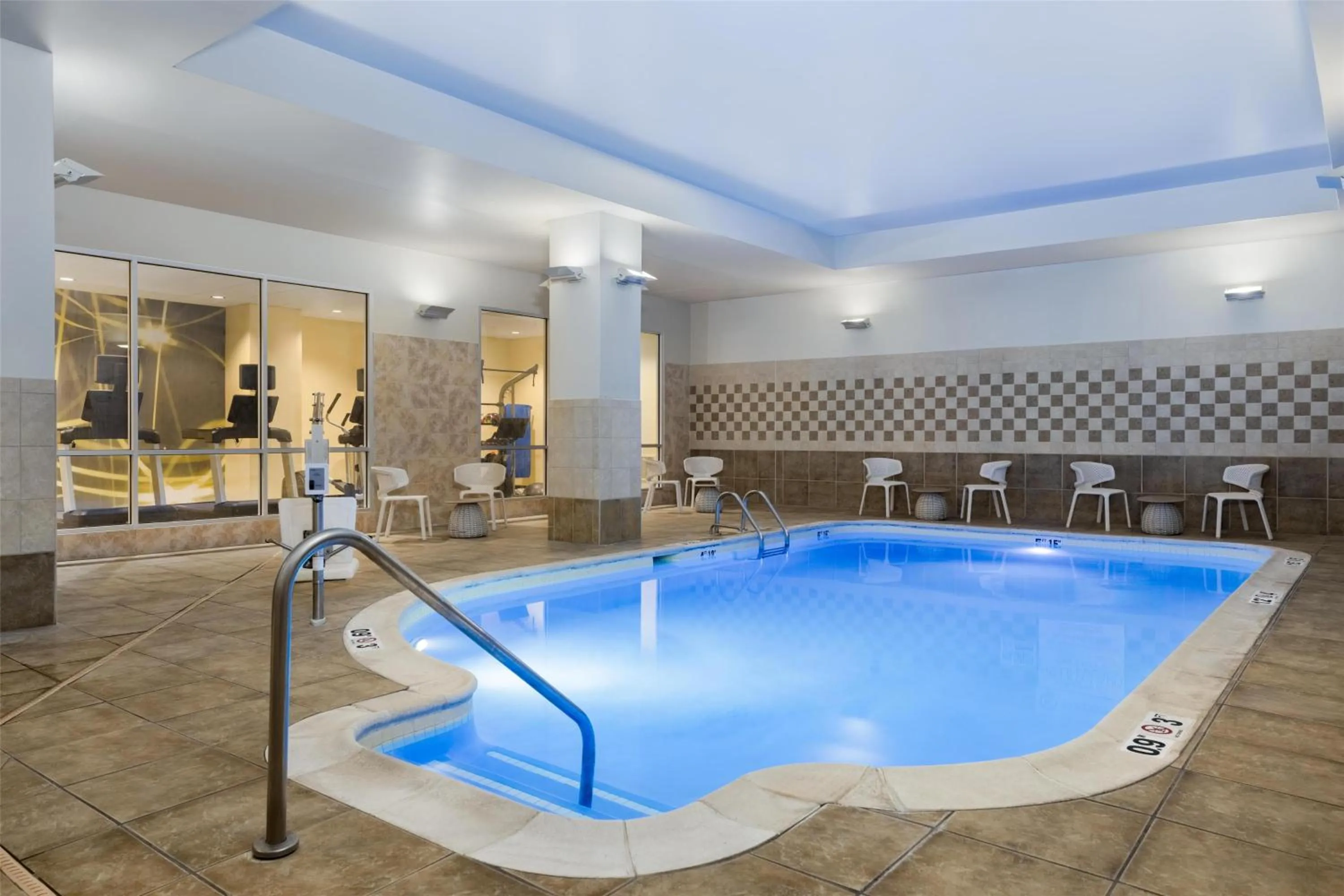 Pool view in Hilton Garden Inn Indianapolis Downtown