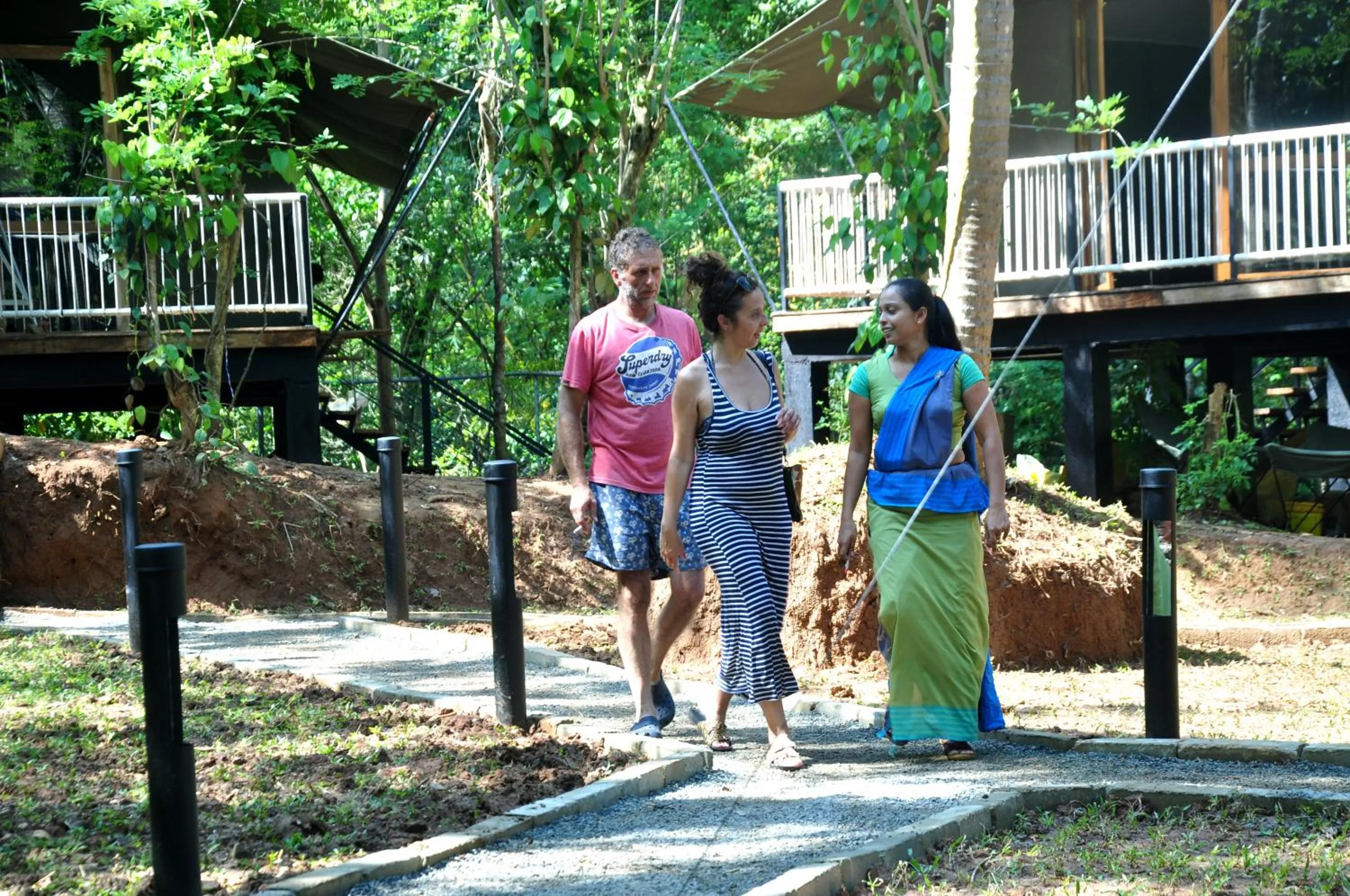 group of guests in Kottawatta Village