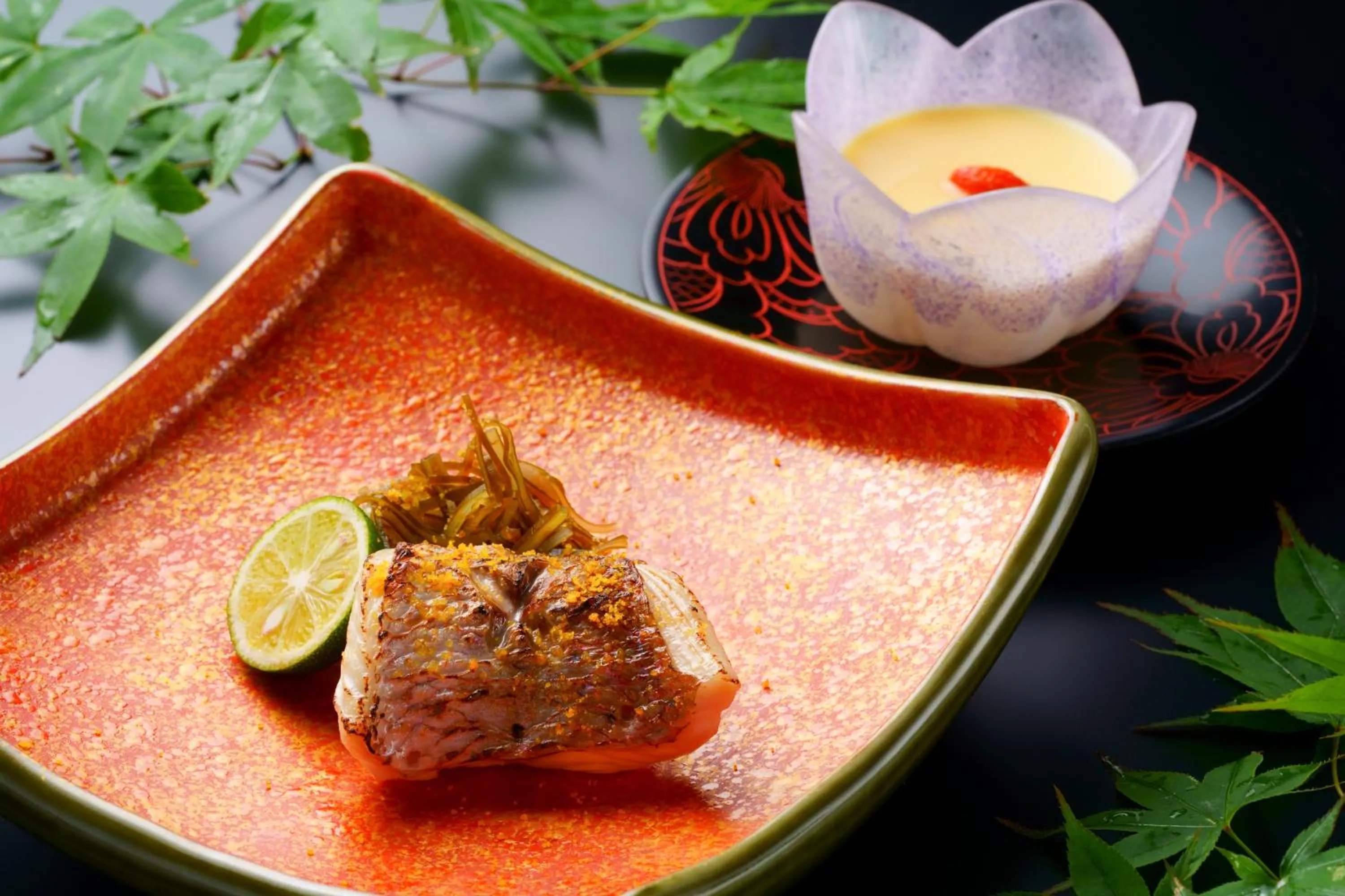 Dinner in Yufuin Onsen Toshoan