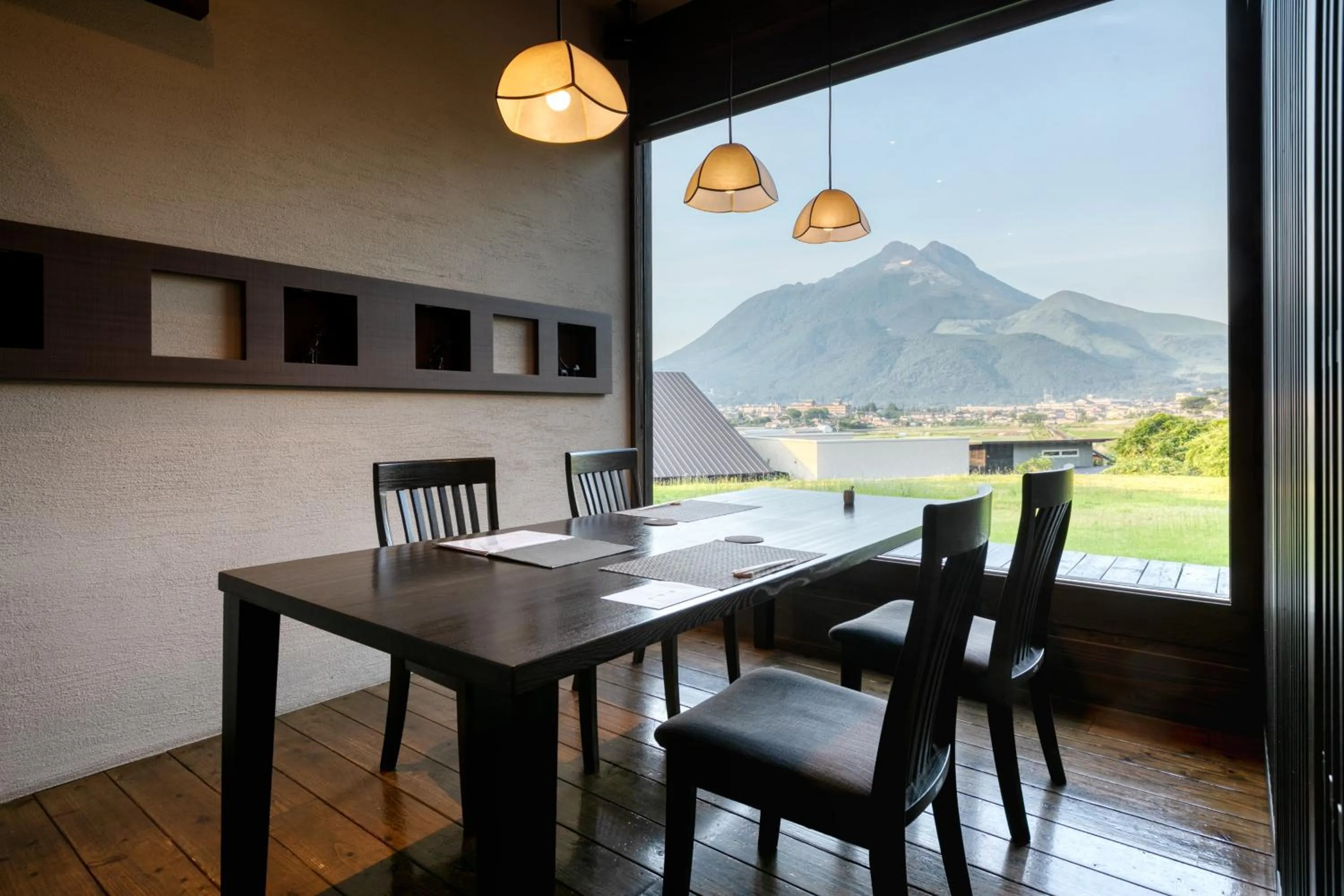 Dining area in Yufuin Onsen Toshoan