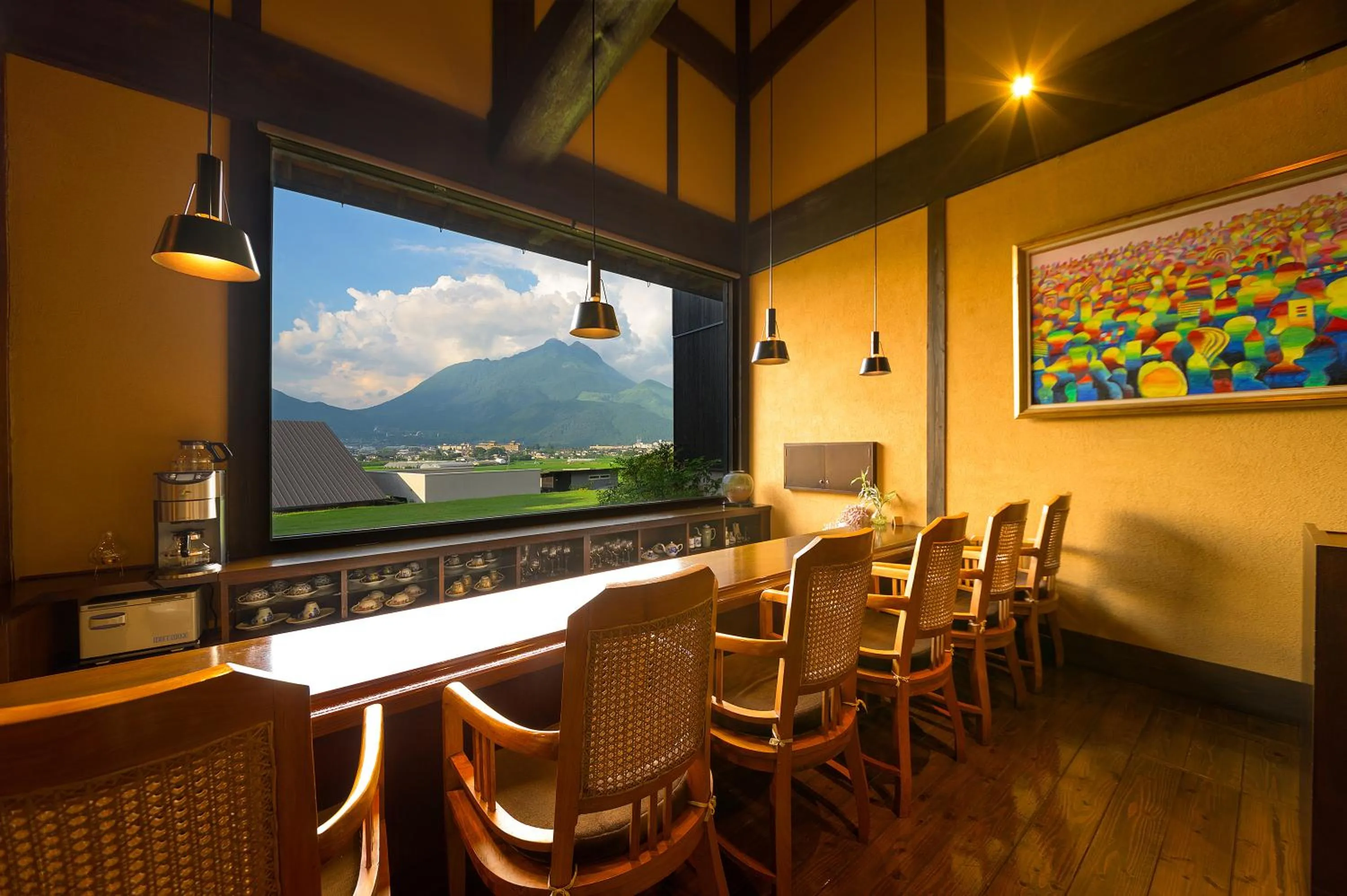 Lobby or reception in Yufuin Onsen Toshoan