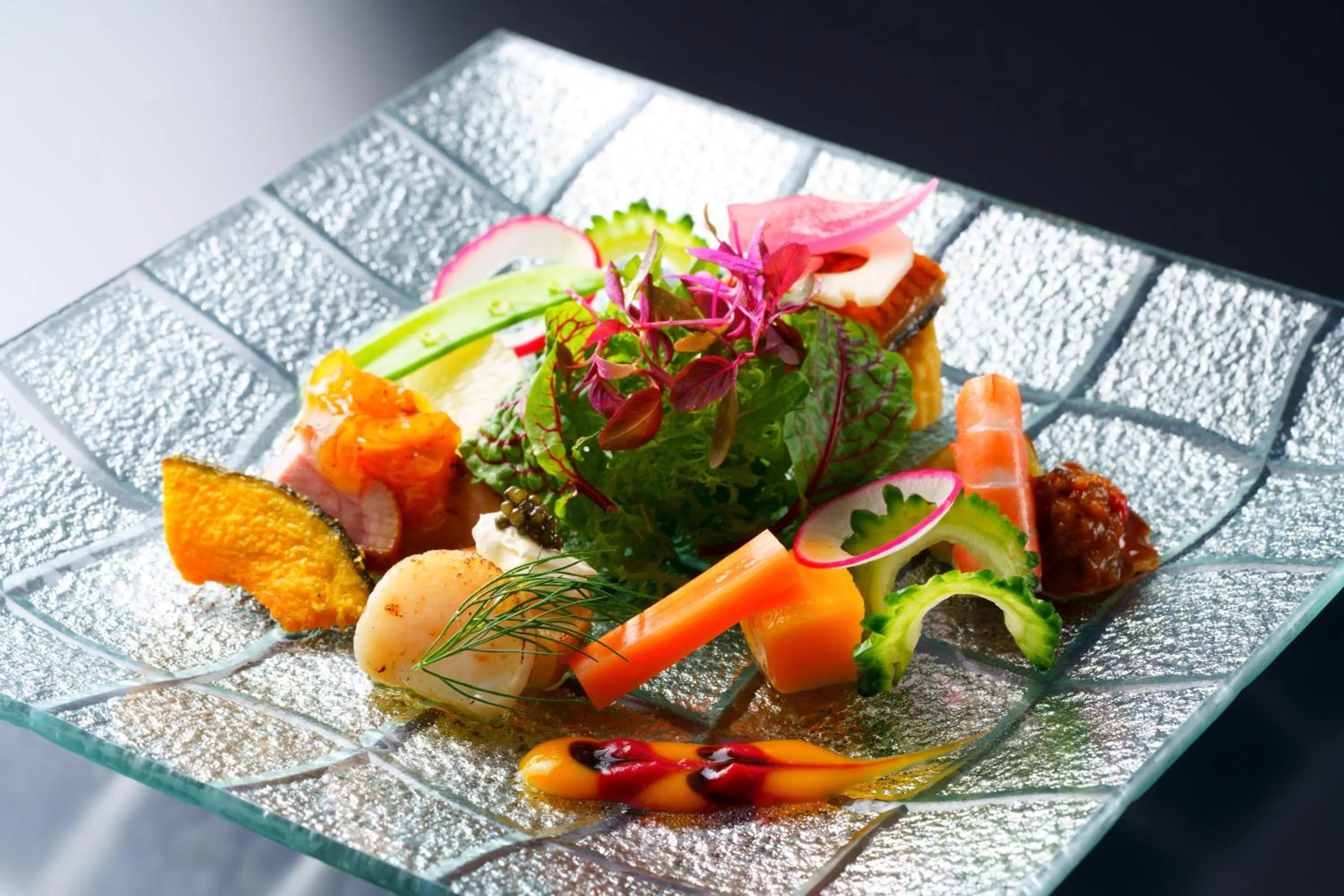 Dinner in Yufuin Onsen Toshoan