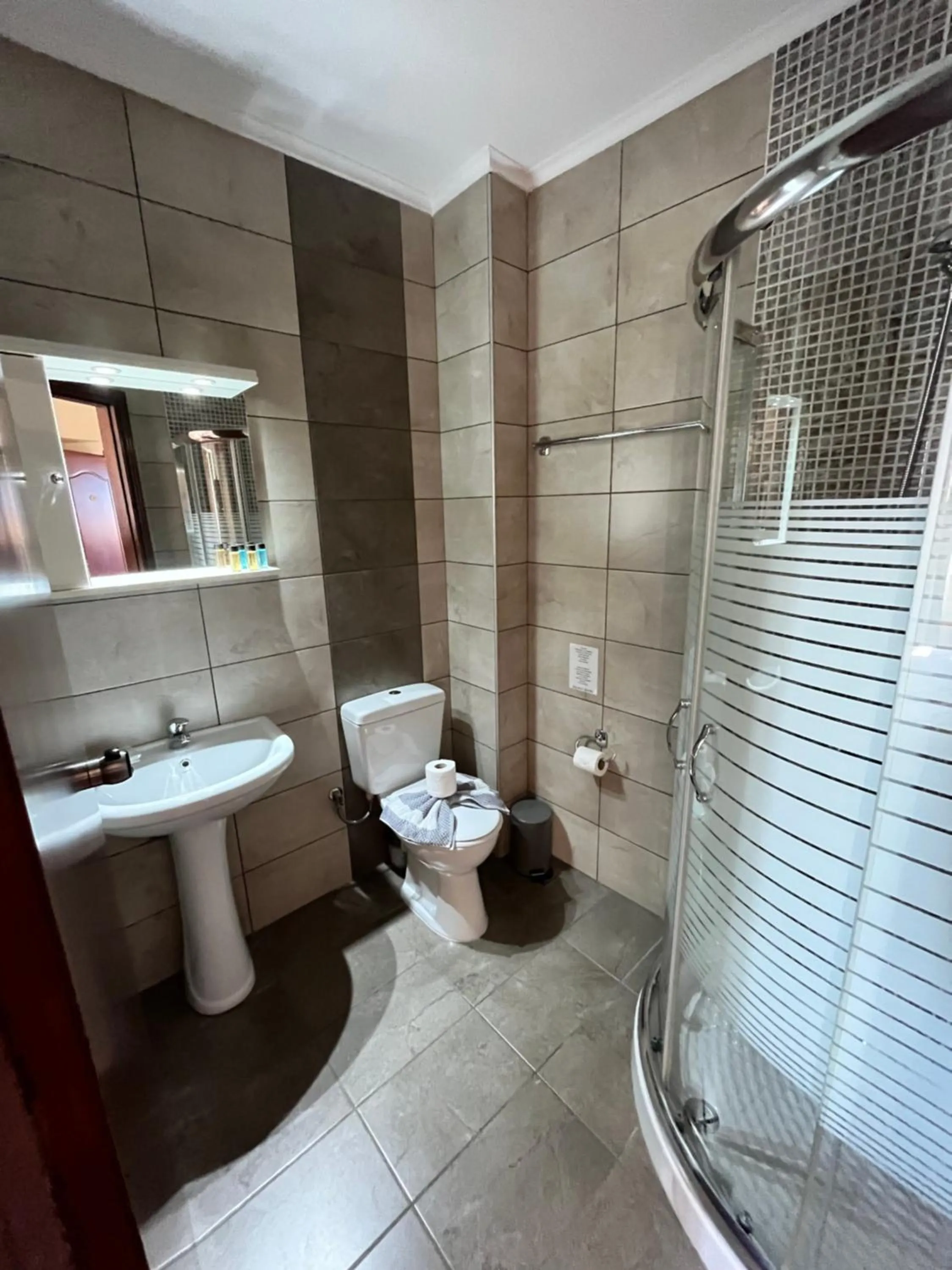 Bathroom in Iolkos Hotel Apartments