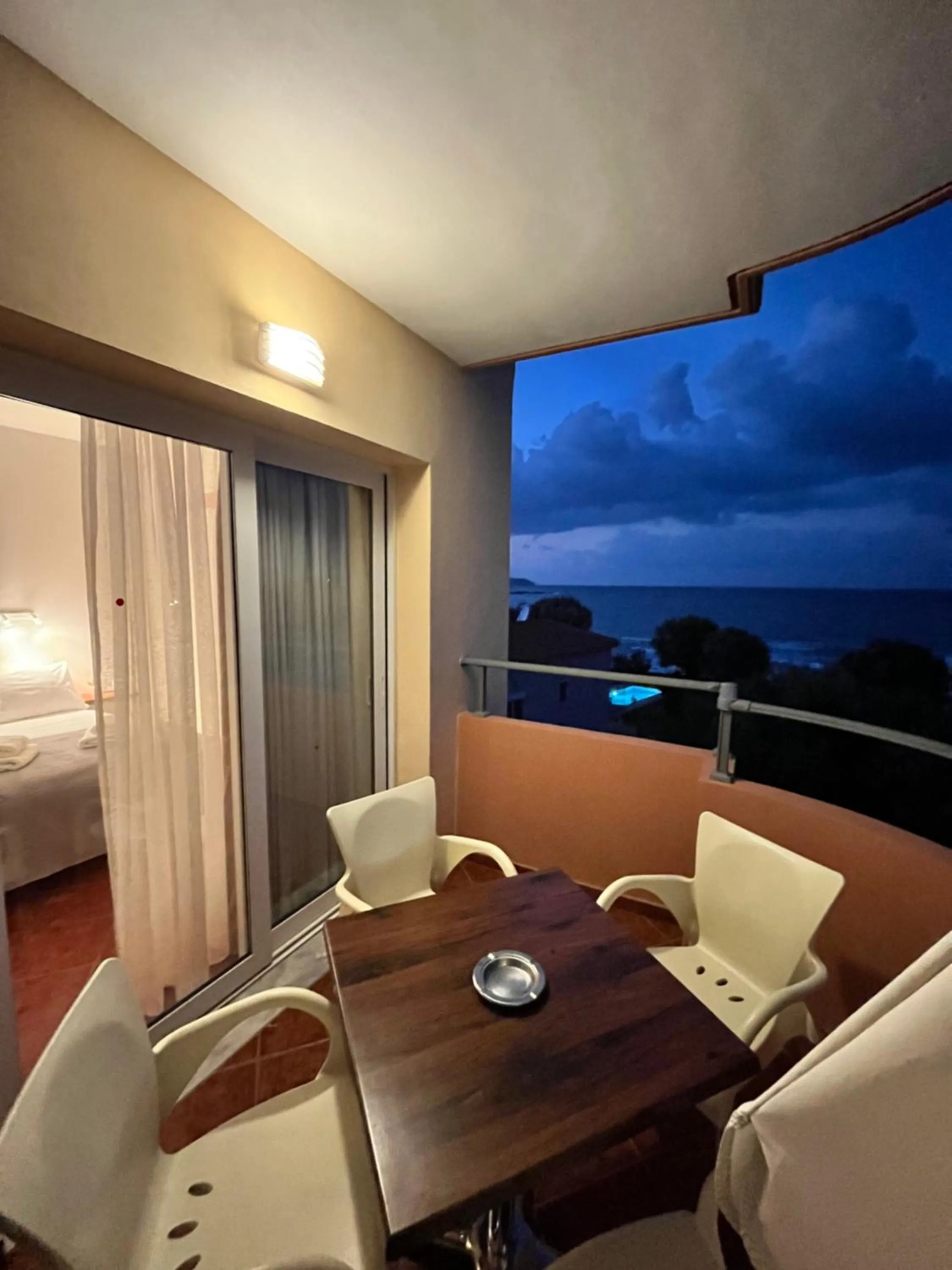 View (from property/room), Bed in Iolkos Hotel Apartments