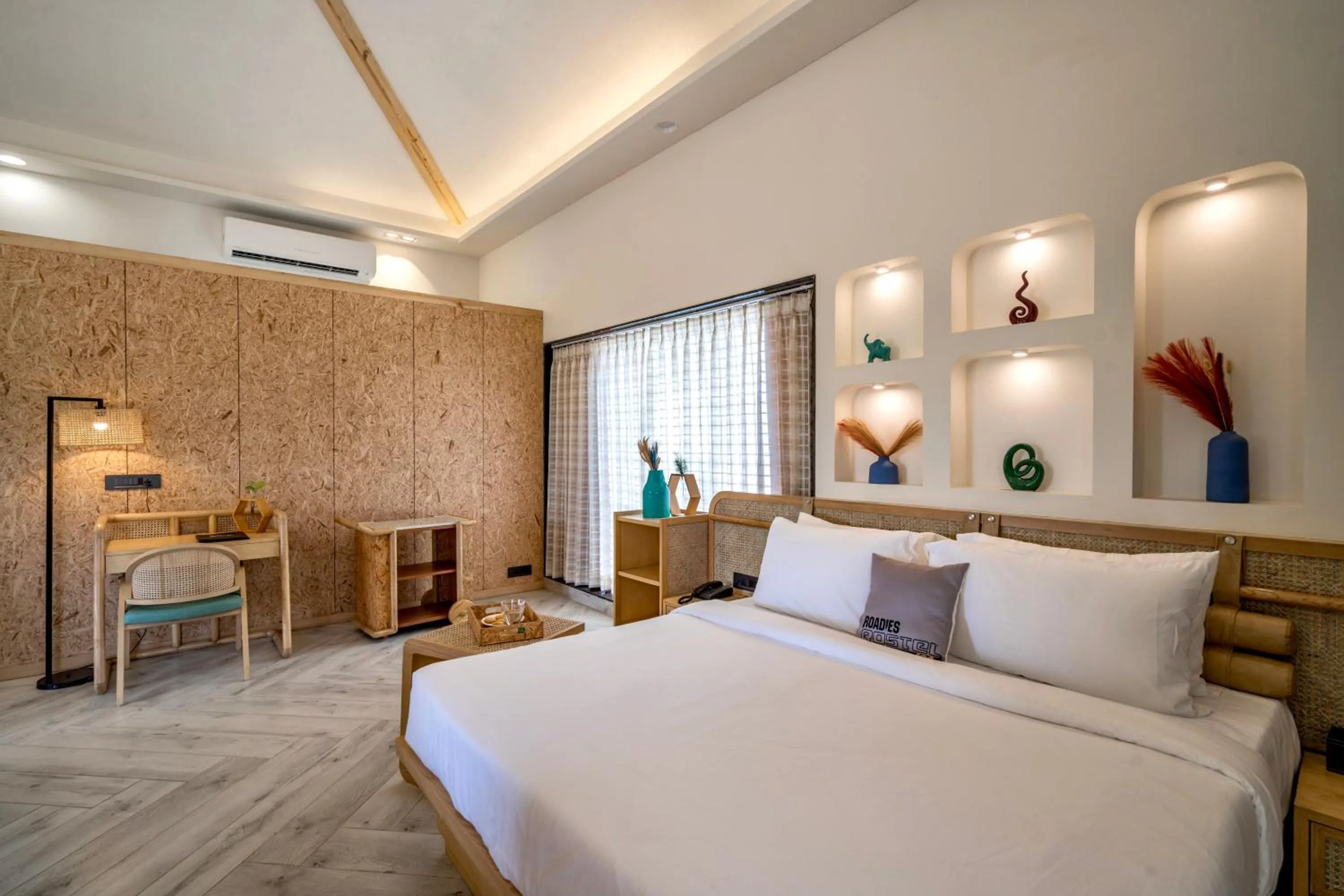 Bedroom, Bed in Roadies Rostel - Best Adventure Resort in Ahmedabad