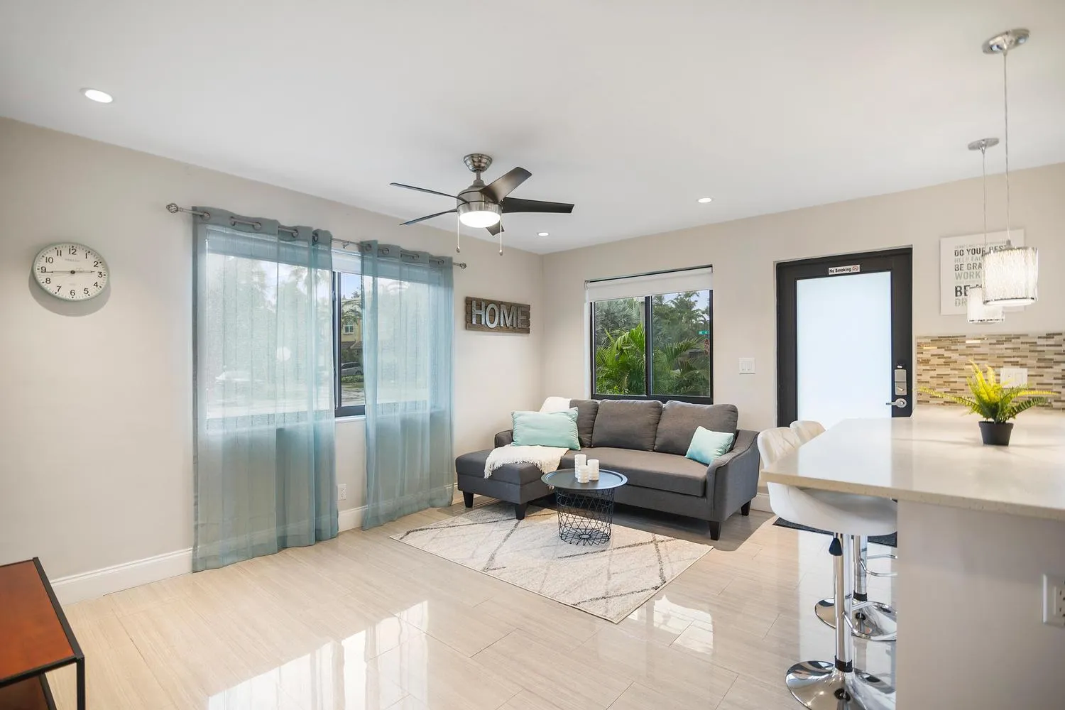 Living room in Alani Bay Condos