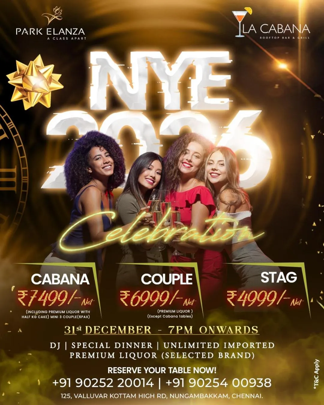 Restaurant/places to eat in Hotel Park Elanza Chennai