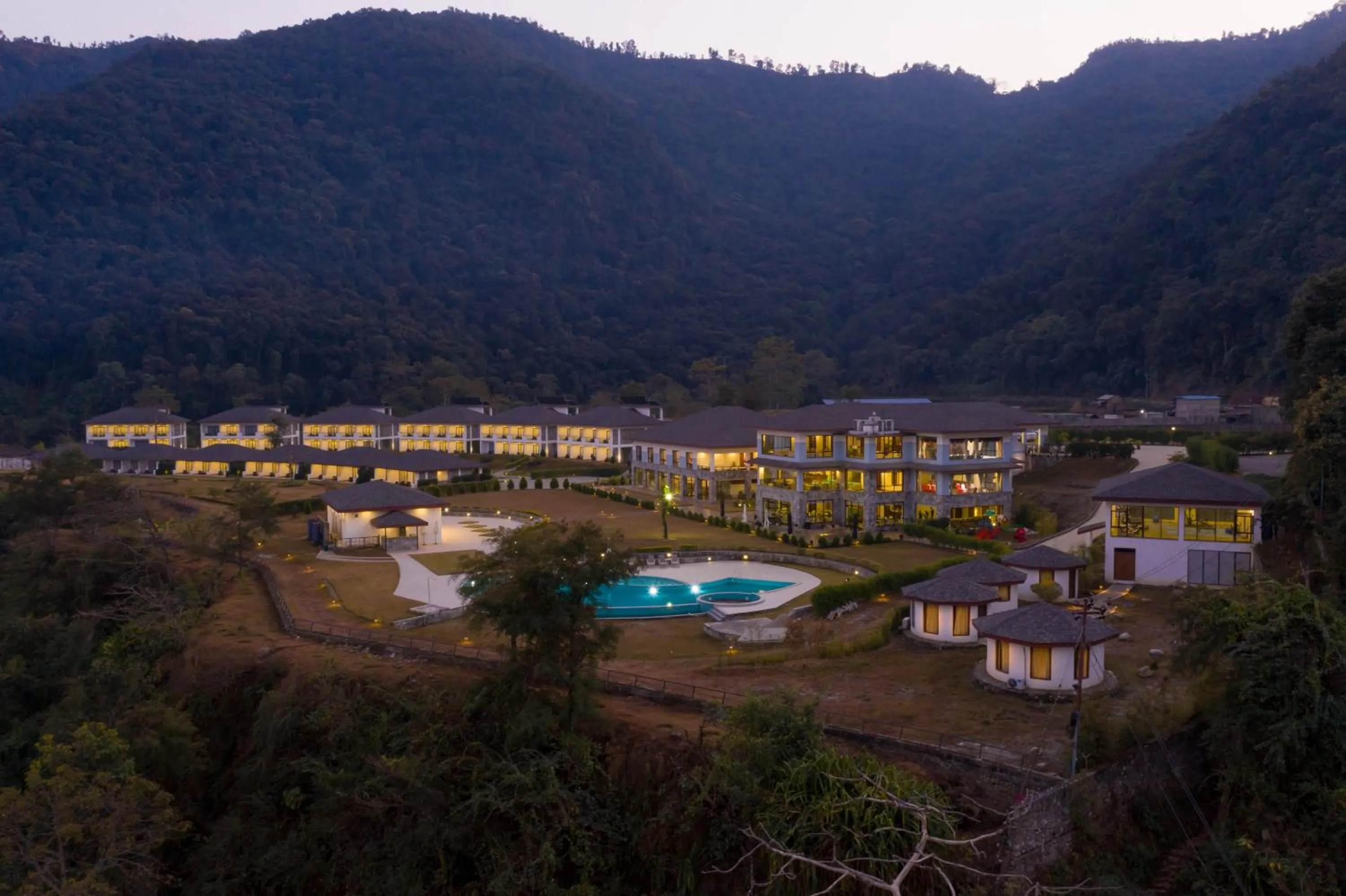 Bird's eye view in Mountain Glory Forest Resort and Spa, Pokhara