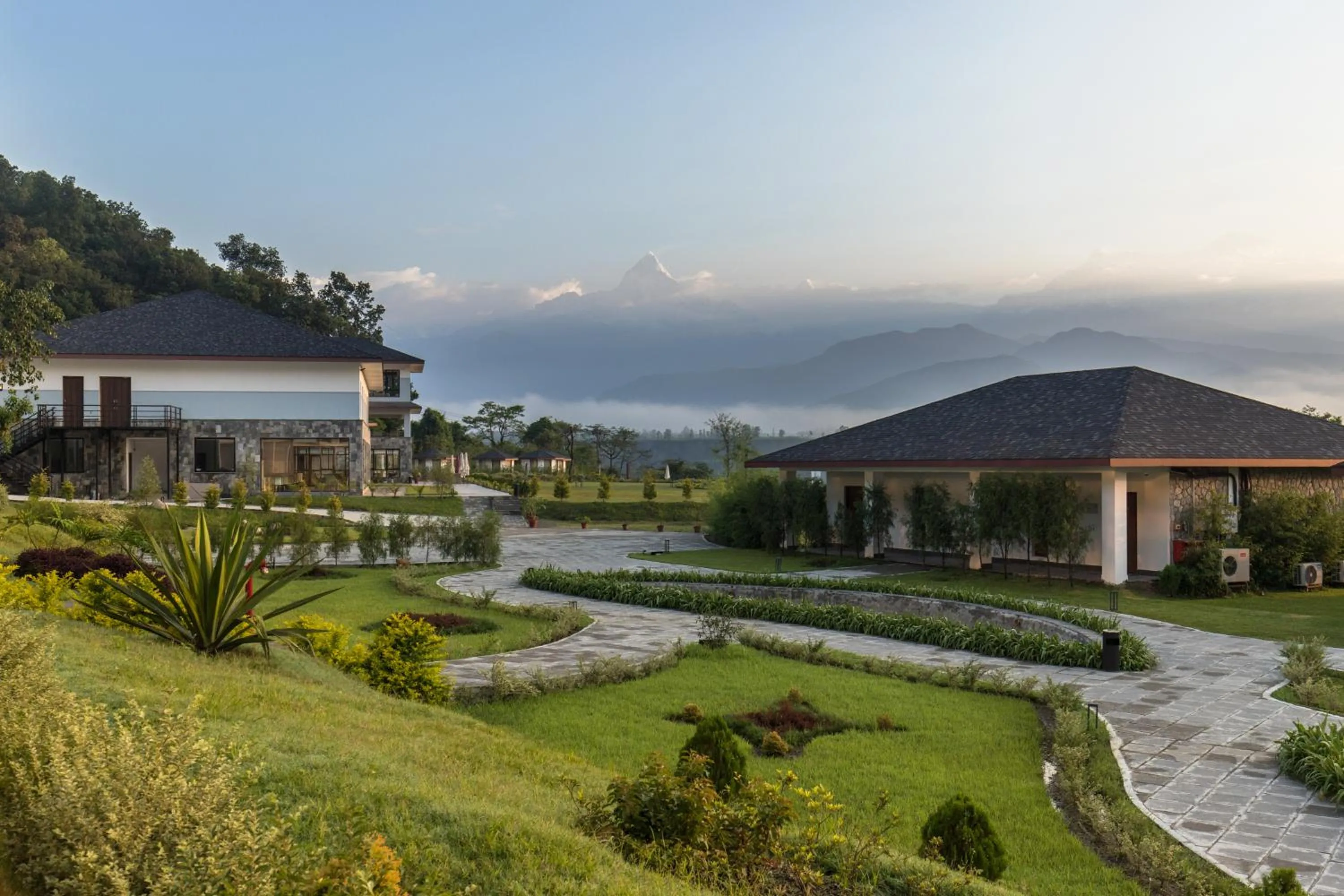 Garden in Mountain Glory Forest Resort and Spa, Pokhara