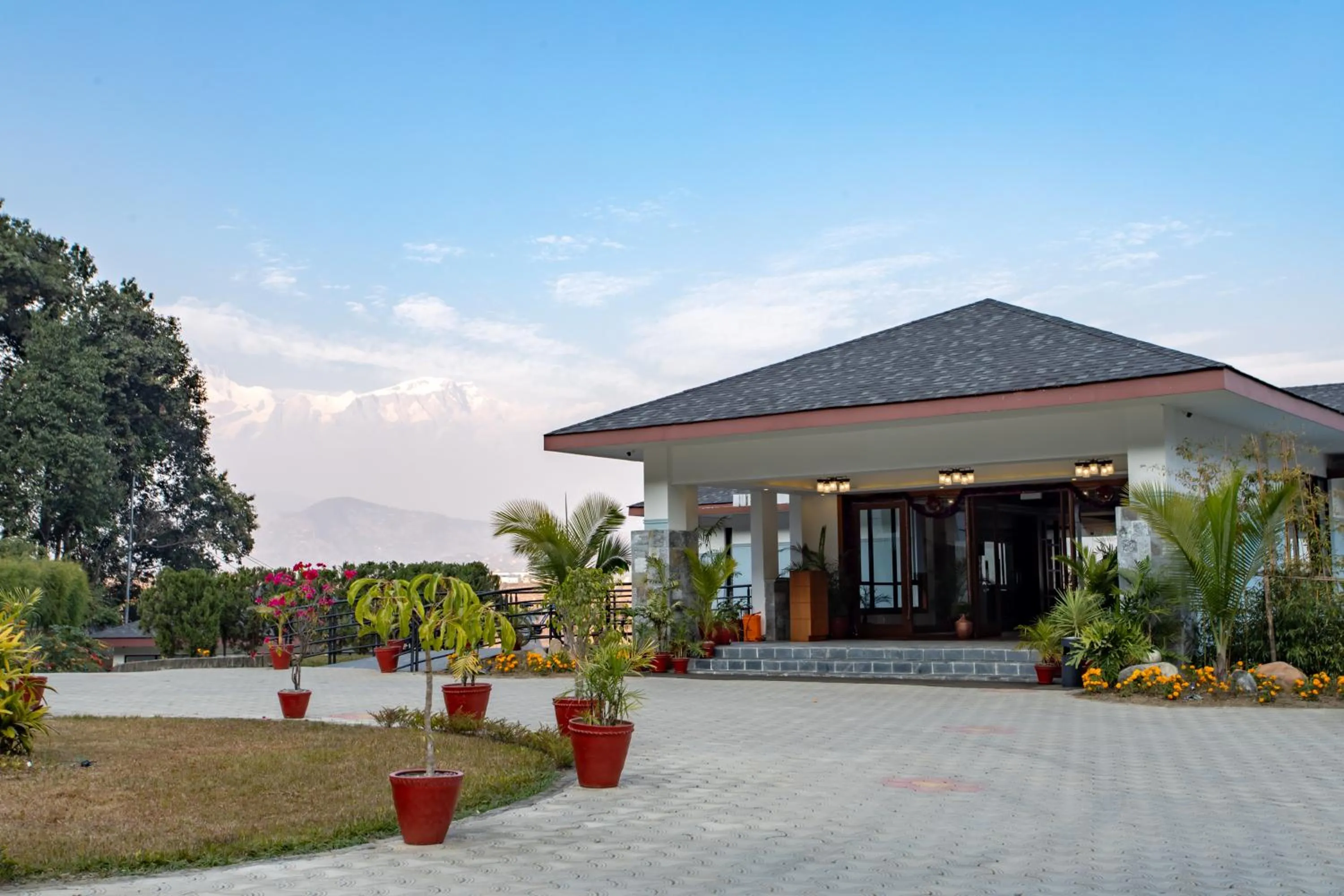 Facade/entrance in Mountain Glory Forest Resort and Spa, Pokhara