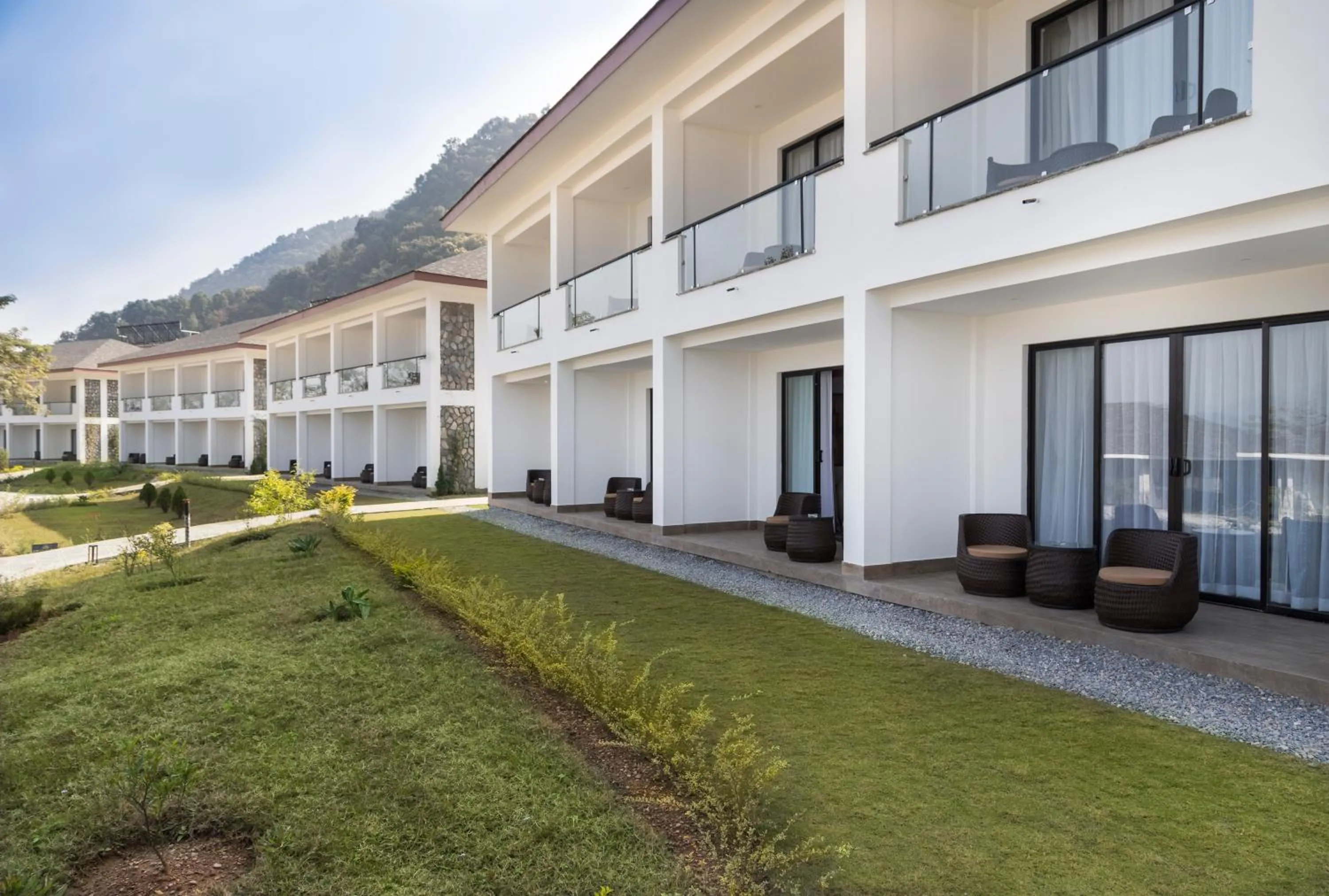 Balcony/Terrace in Mountain Glory Forest Resort and Spa, Pokhara