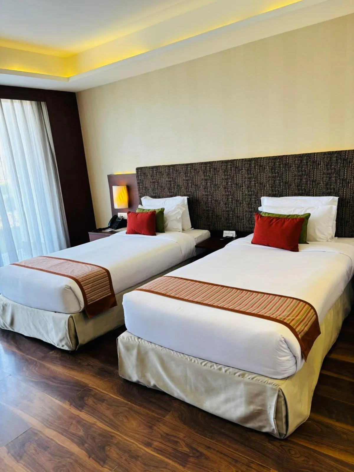 Bed in Mountain Glory Forest Resort and Spa, Pokhara