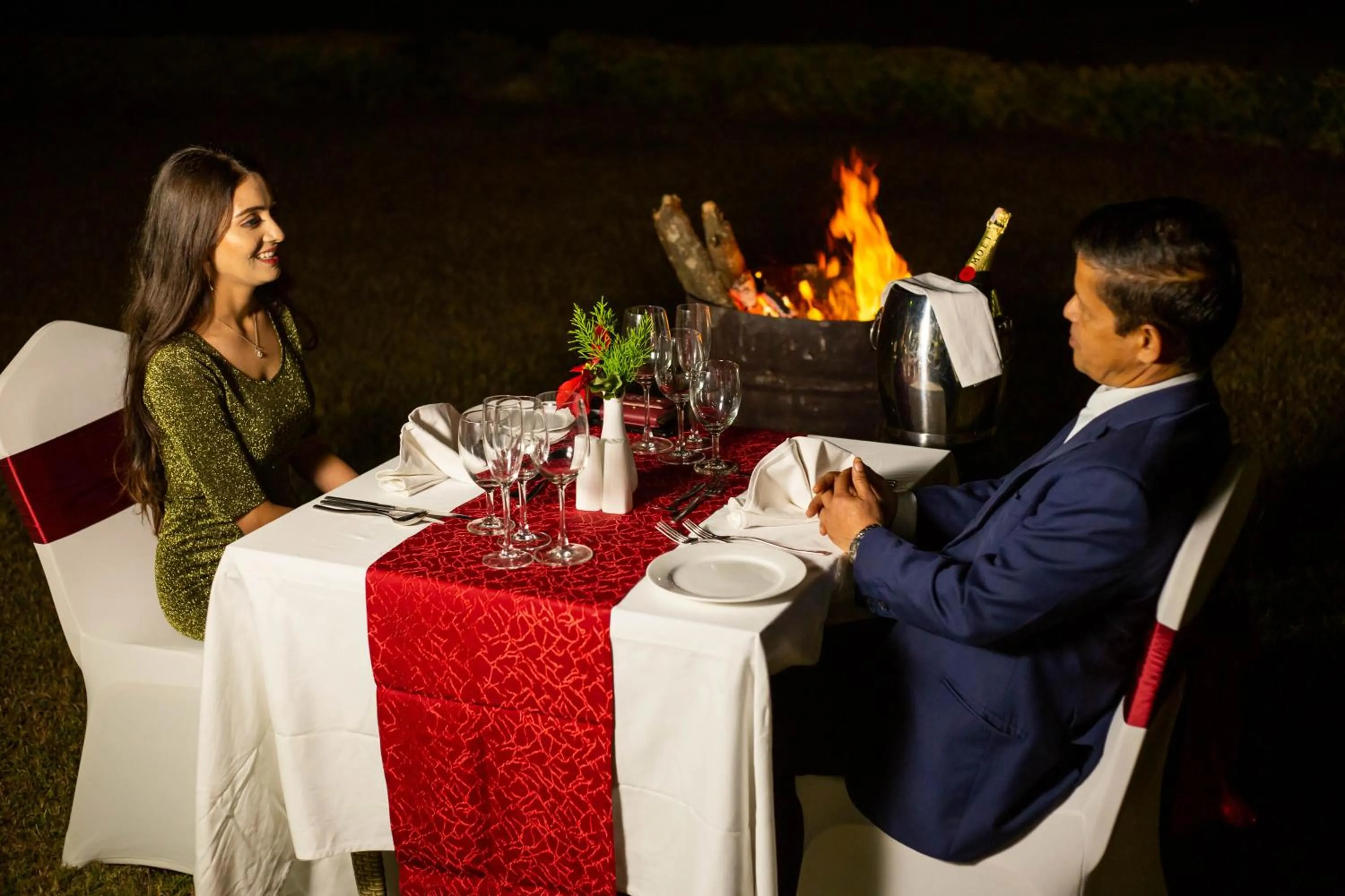 Dining area in Mountain Glory Forest Resort and Spa, Pokhara