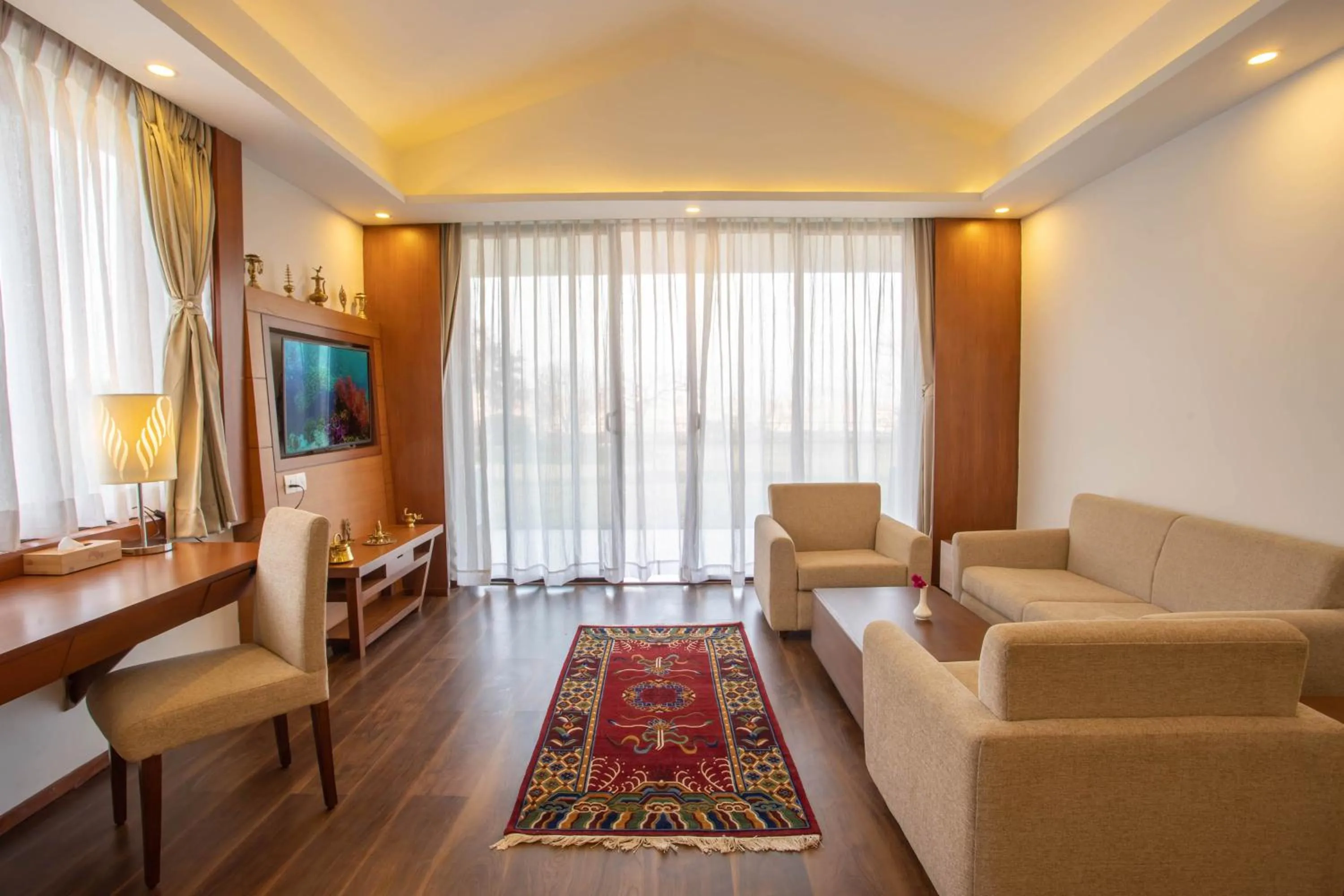 Seating area in Mountain Glory Forest Resort and Spa, Pokhara