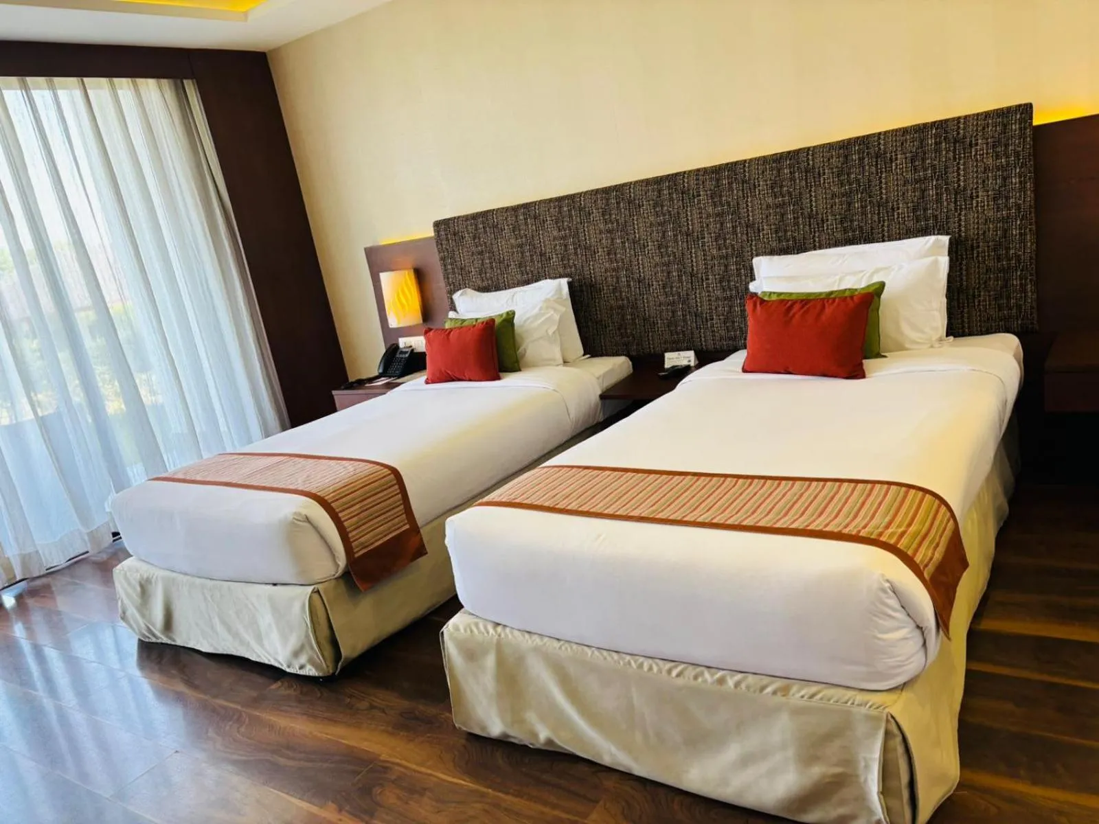Bed in Mountain Glory Forest Resort and Spa, Pokhara