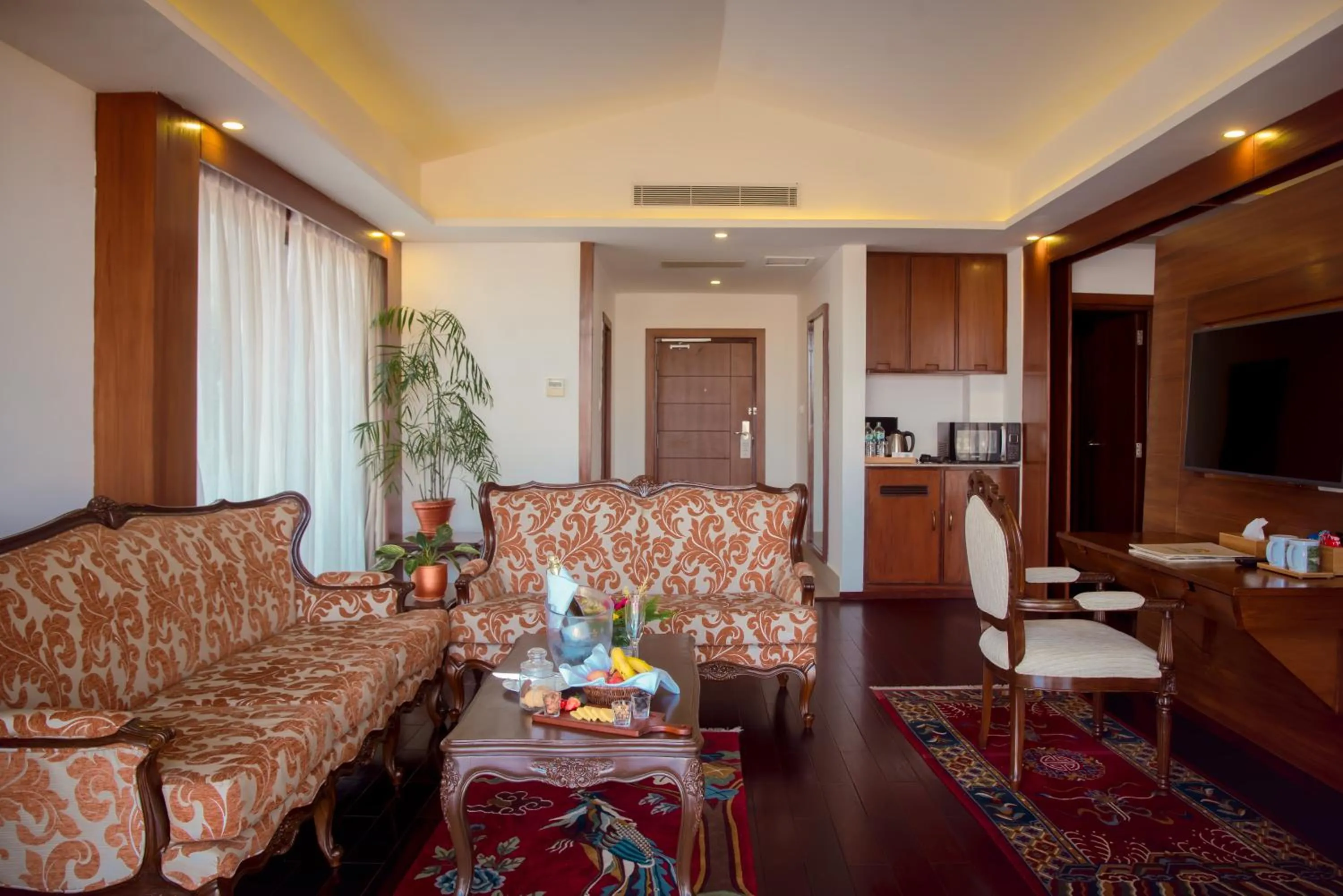 Living room in Mountain Glory Forest Resort and Spa, Pokhara