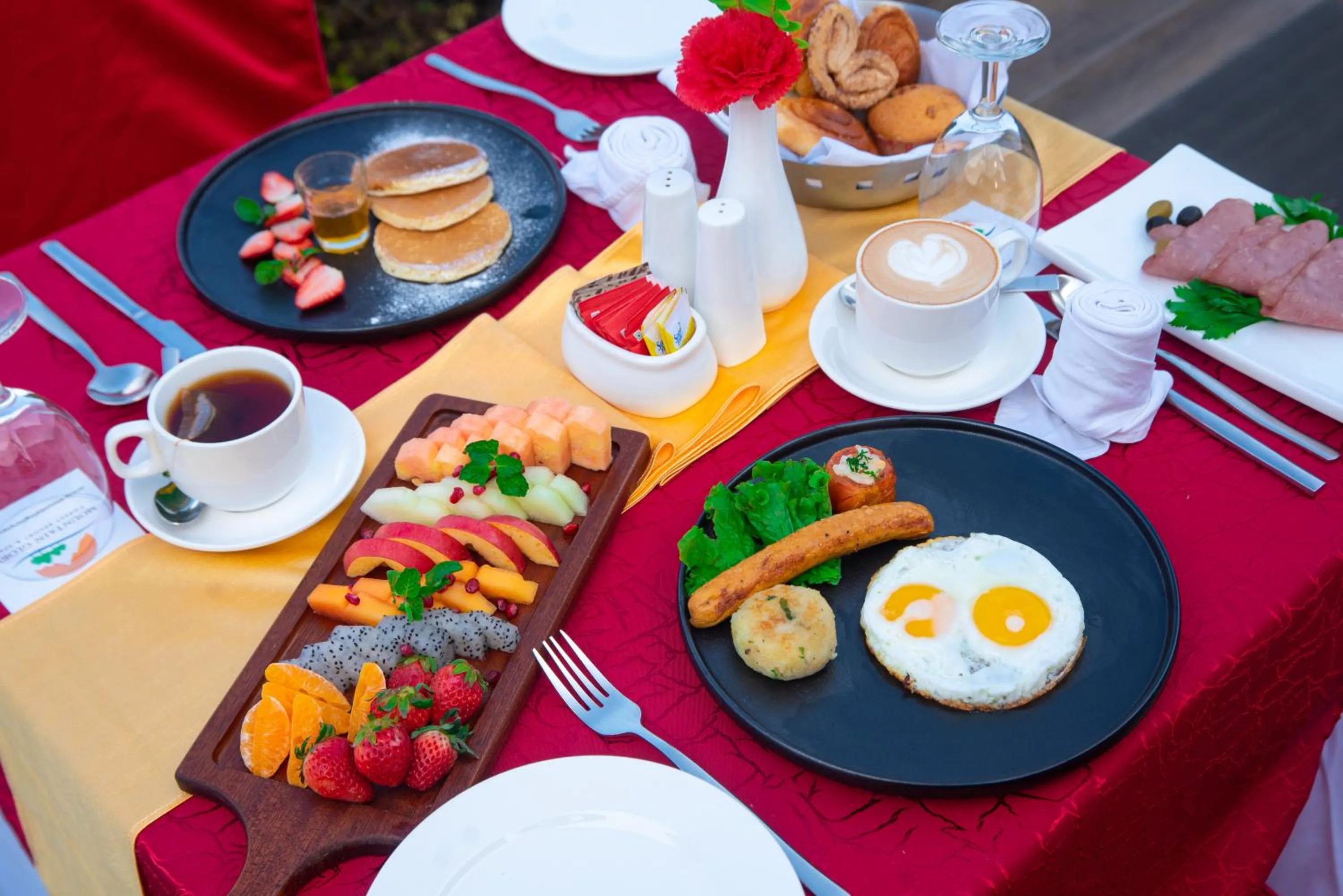 Breakfast in Mountain Glory Forest Resort and Spa, Pokhara