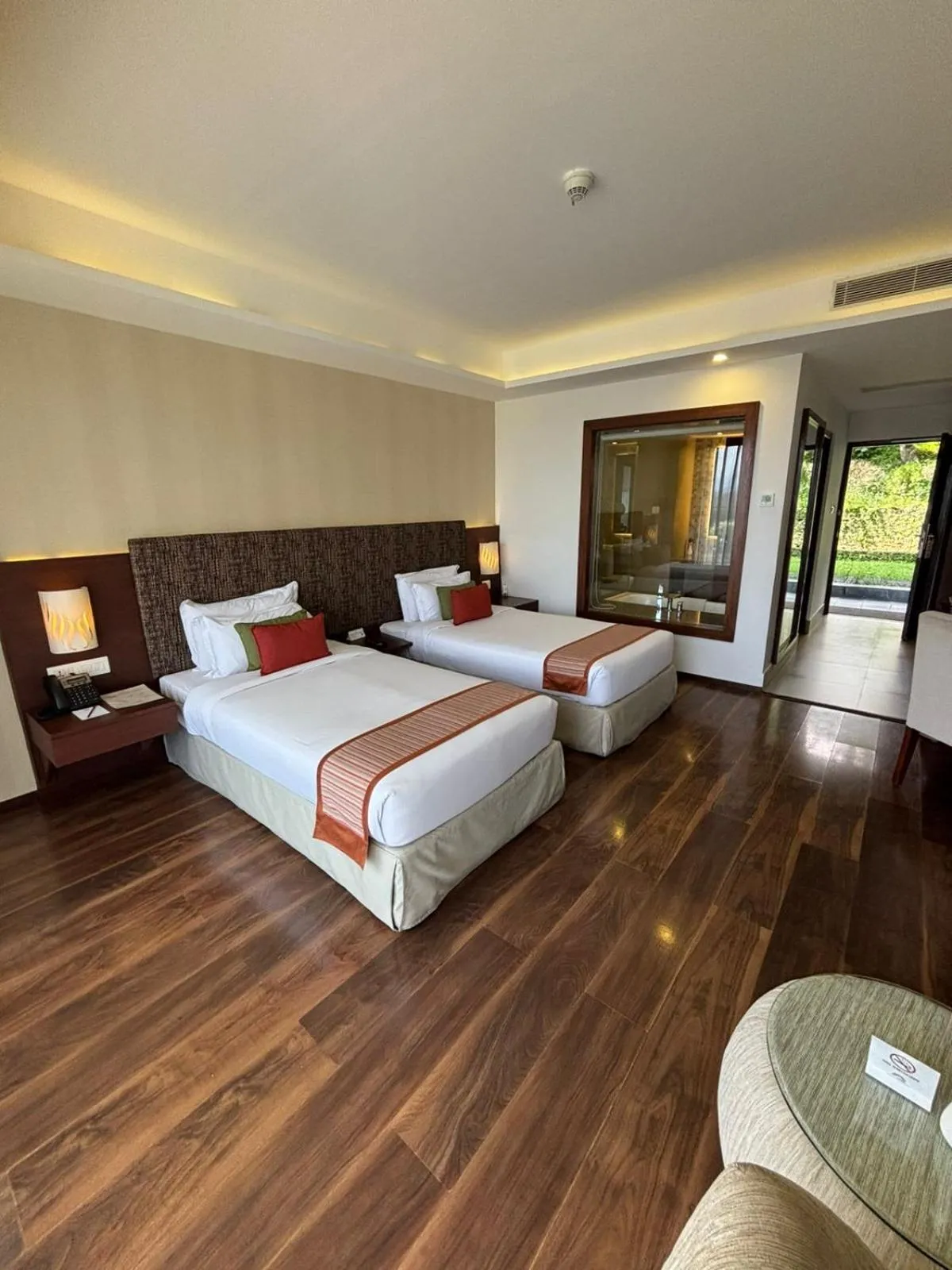 Bed in Mountain Glory Forest Resort and Spa, Pokhara