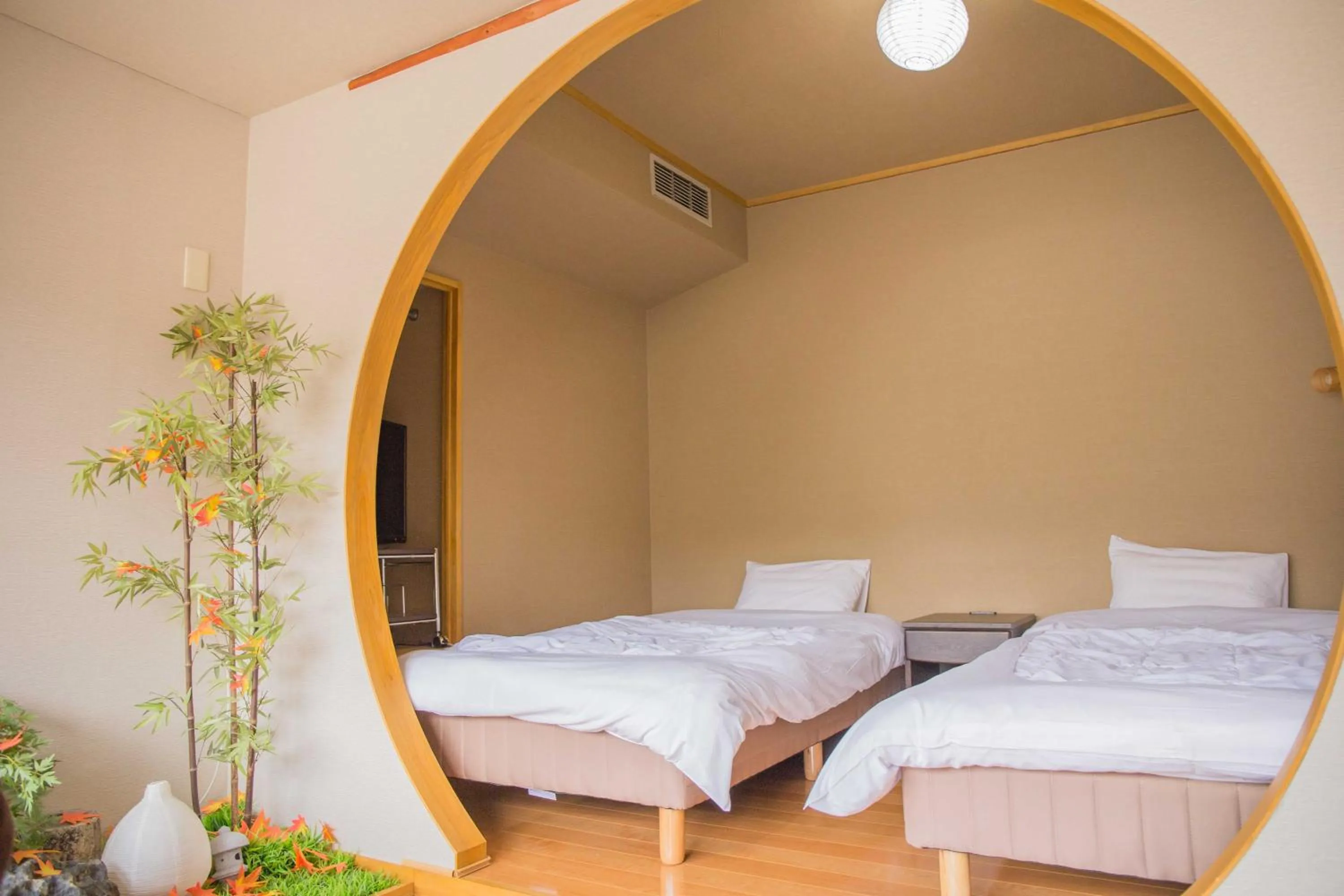 Photo of the whole room, Bed in Unzen Sky Hotel