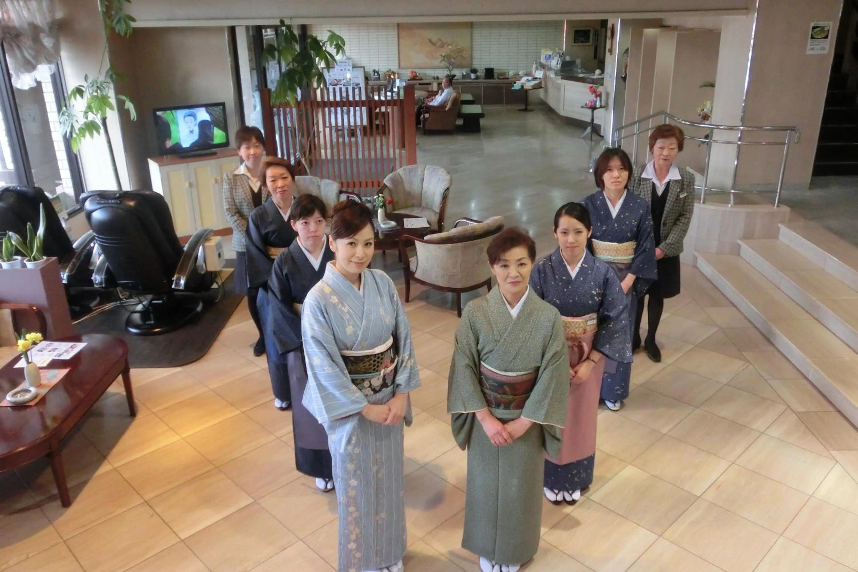 Staff in Unzen Sky Hotel