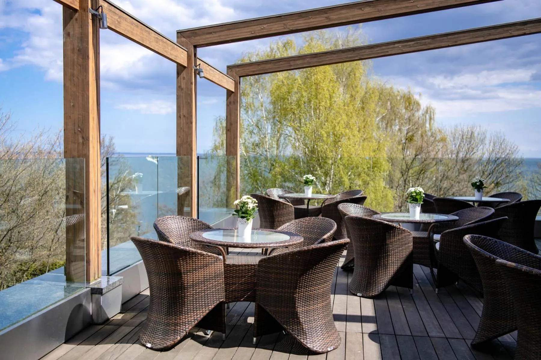 Balcony/Terrace in Hotel Różany Gaj - Destigo Hotels