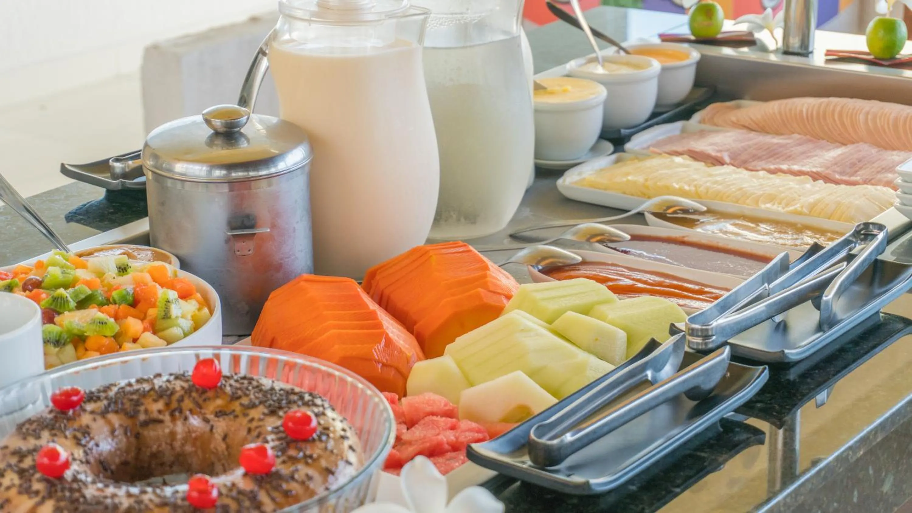 Buffet breakfast in Kristie Resort Natal Hotel