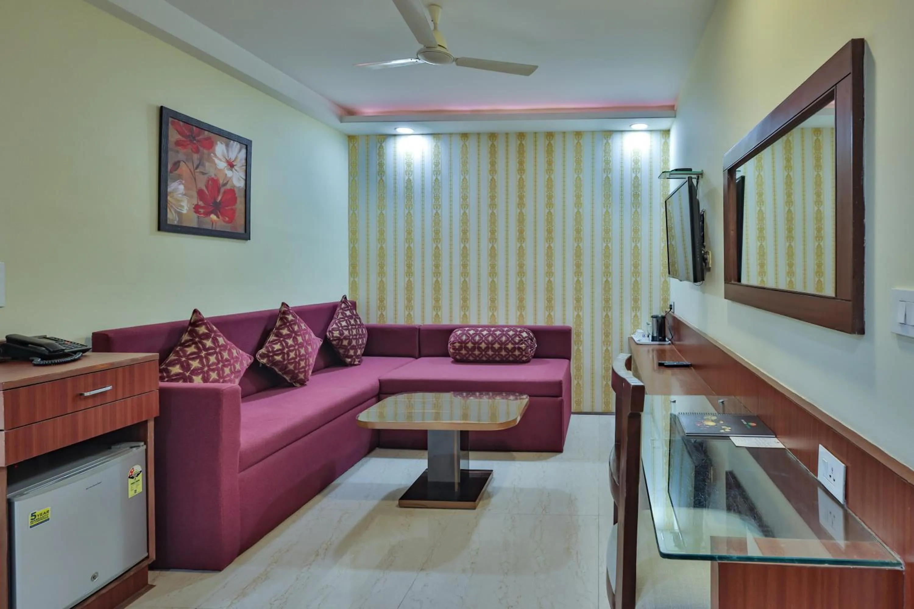 Living room in Hotel Cama