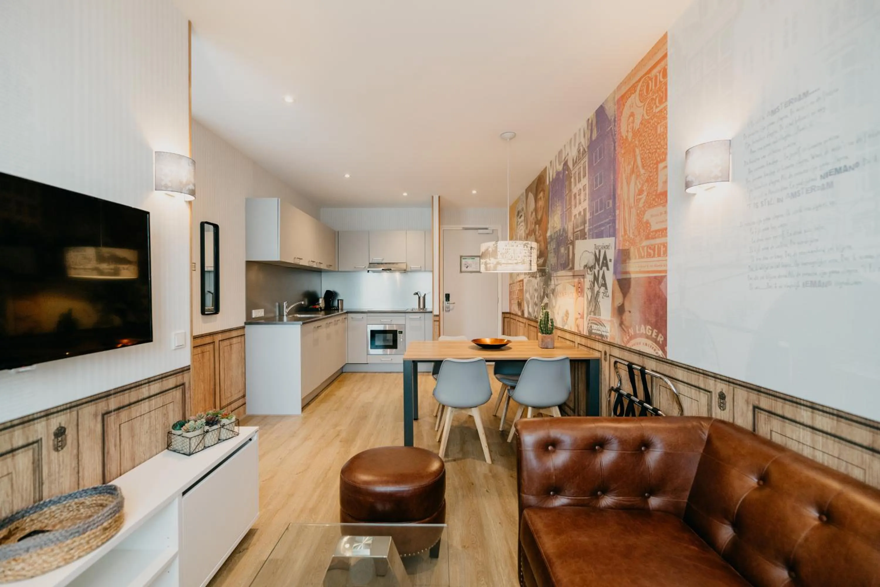 Kitchen or kitchenette in Amsterdam ID Aparthotel