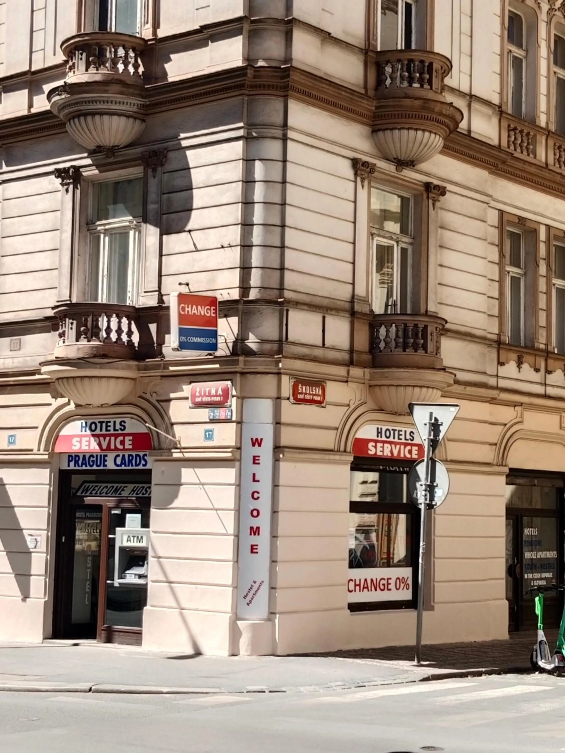 Property building in Welcome Hostel & Apartments Praguecentre