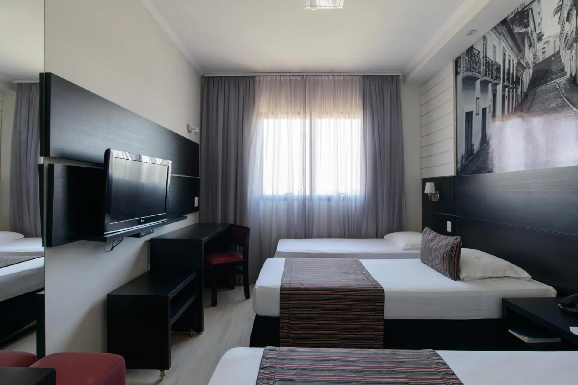 Bed in Faro Hotel Taubaté