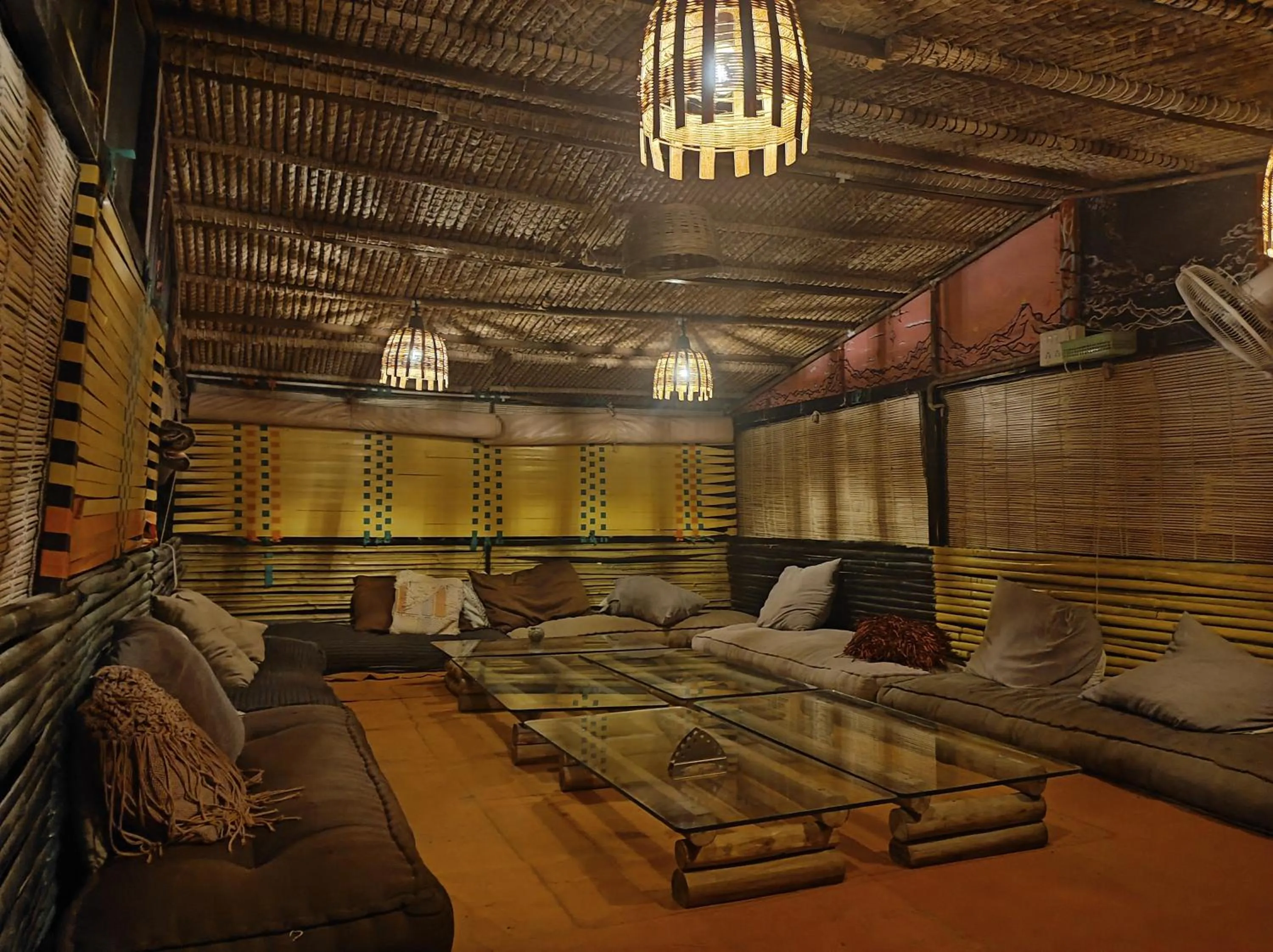 Seating area in Namaste India