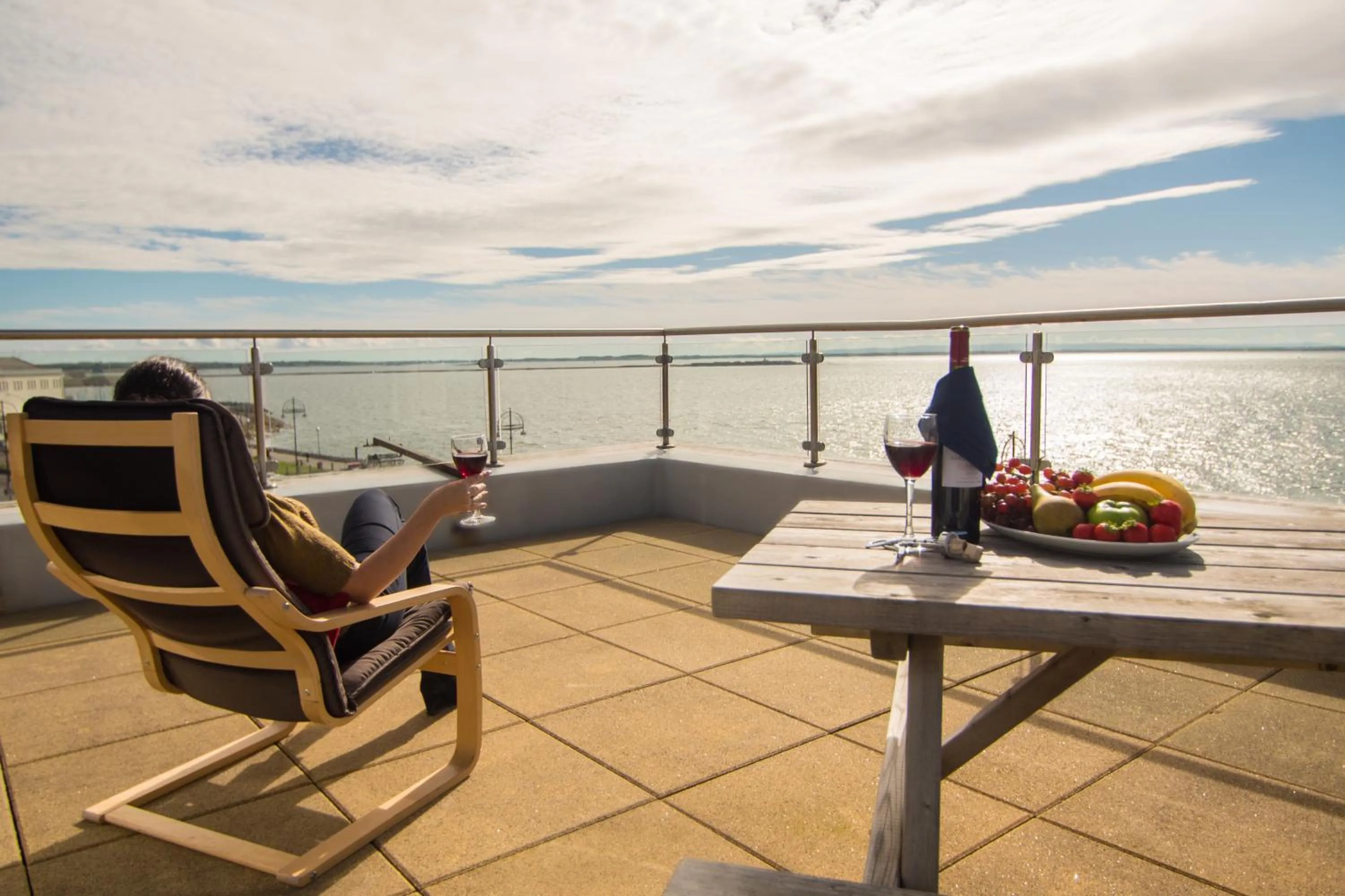 Balcony/Terrace in Galway Bay Sea View Apartments