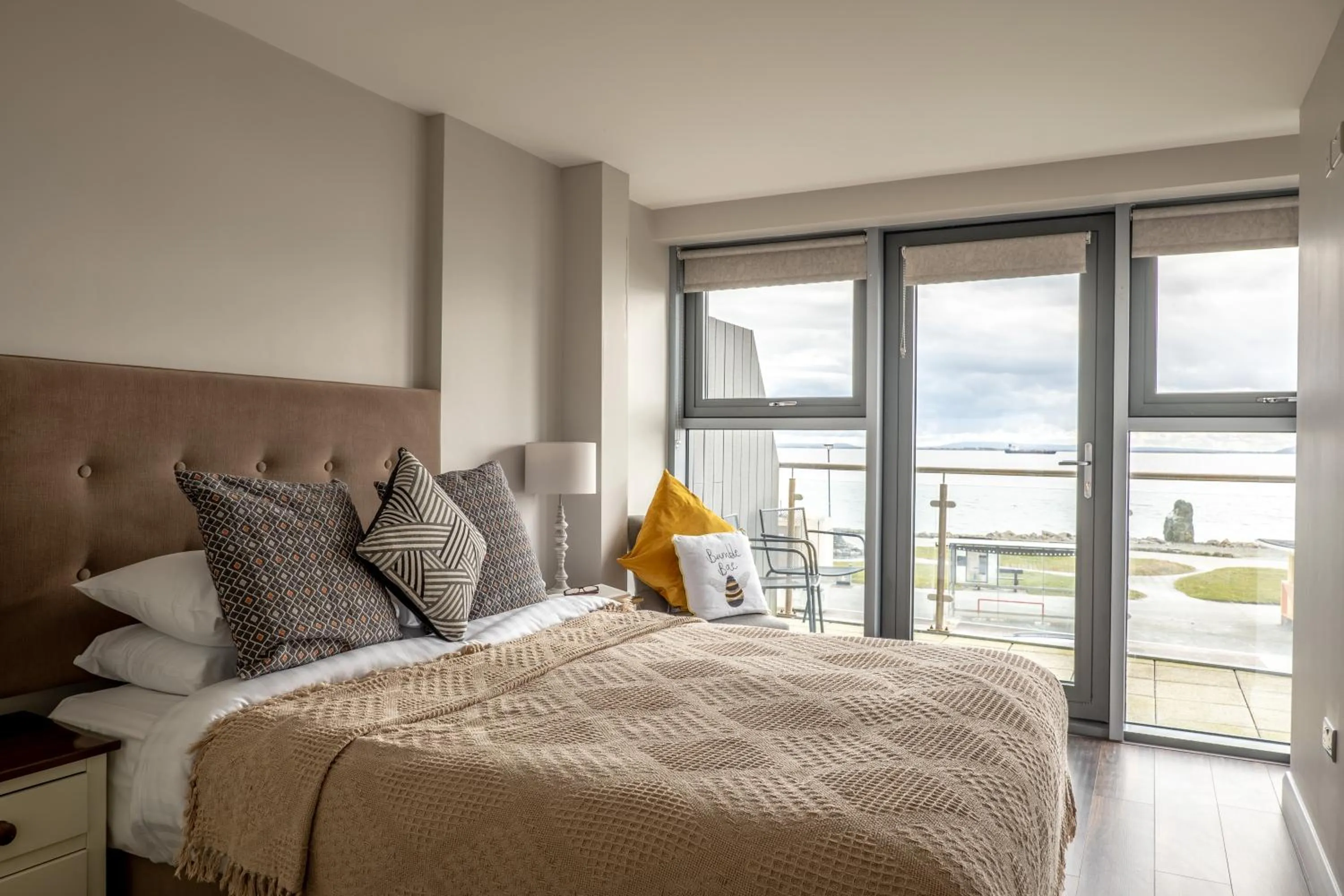 Natural landscape, Bed in Galway Bay Sea View Apartments