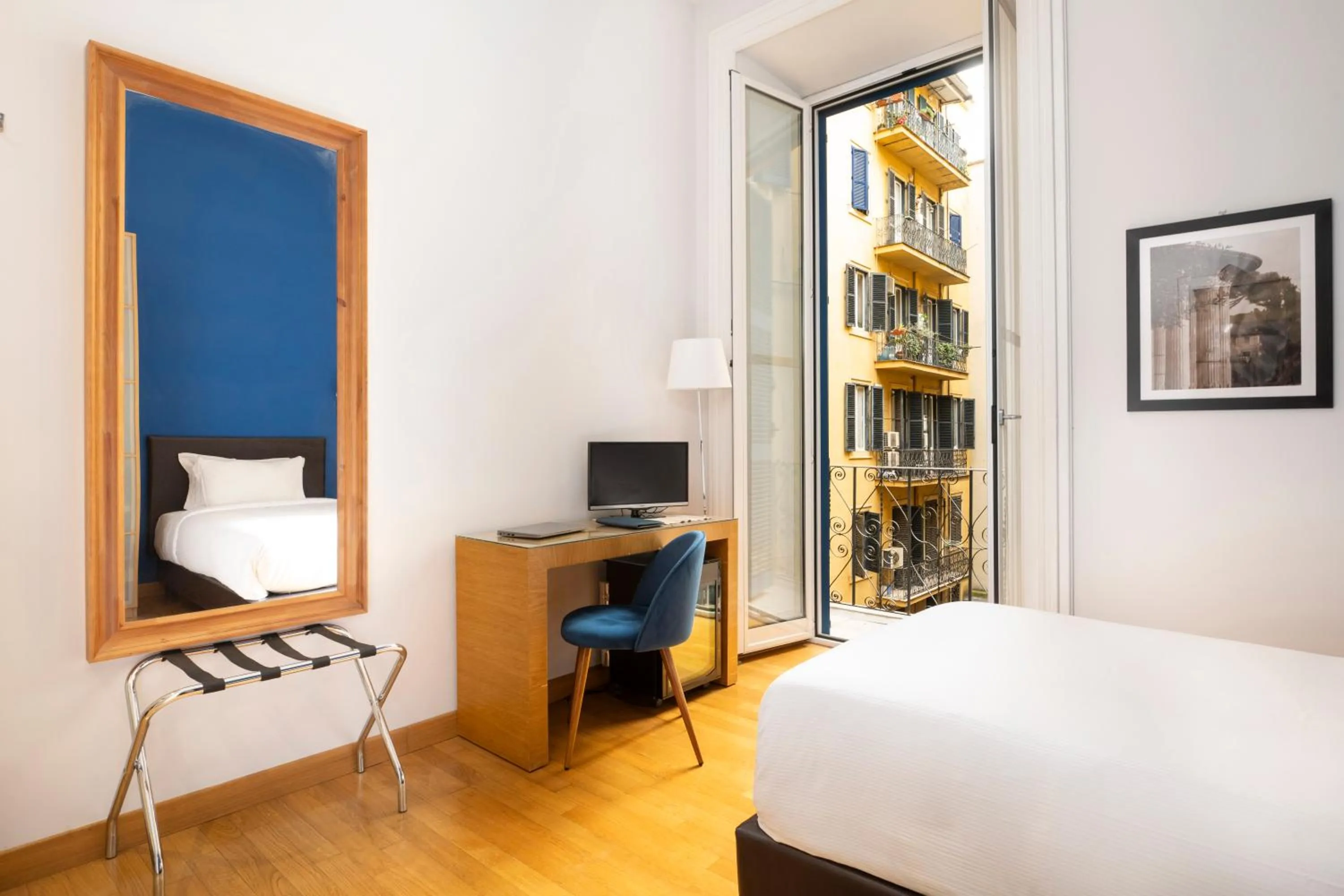 Bed in Sky Blue Place Rome