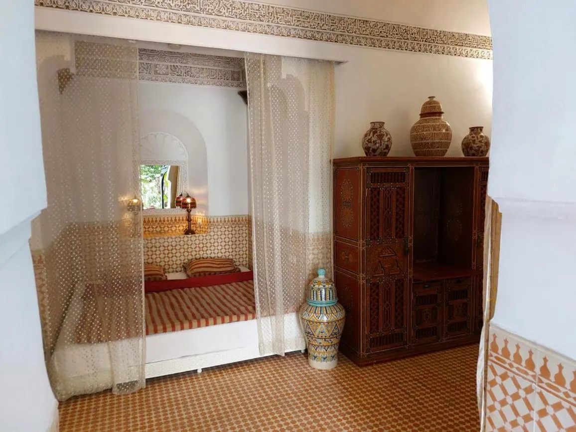 Bed in Riad Ifoulki