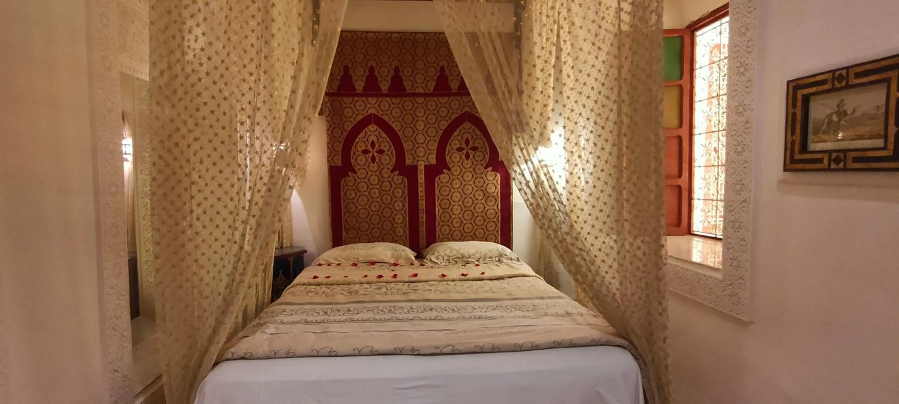 Bed in Riad Ifoulki